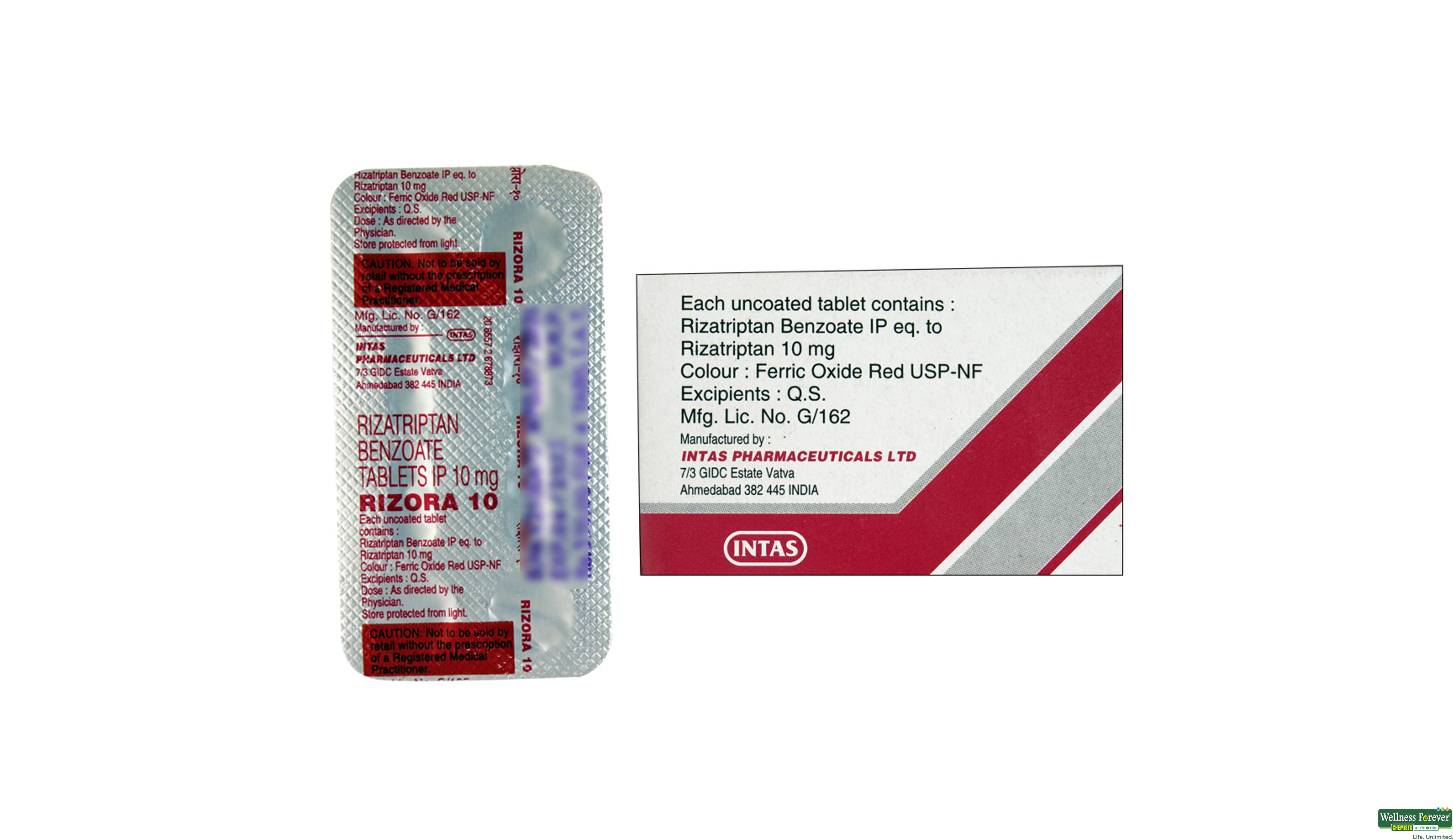 RIZORA 10MG 4TAB- 2, 4TAB, 