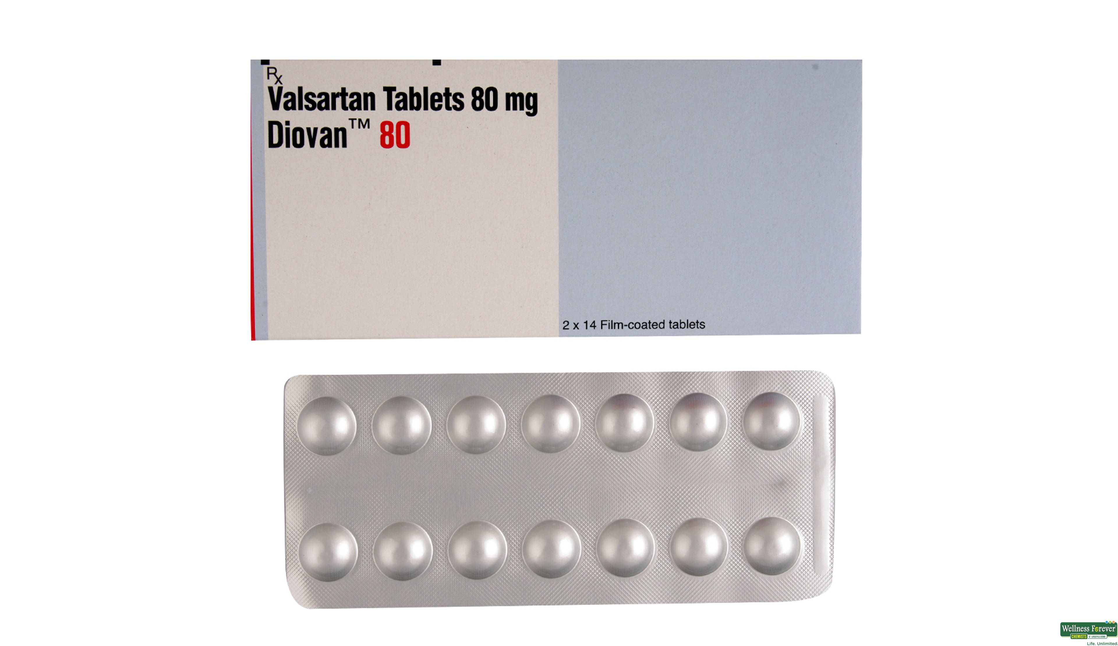 DIOVAN 80MG 14TAB- 1, 14TAB, 
