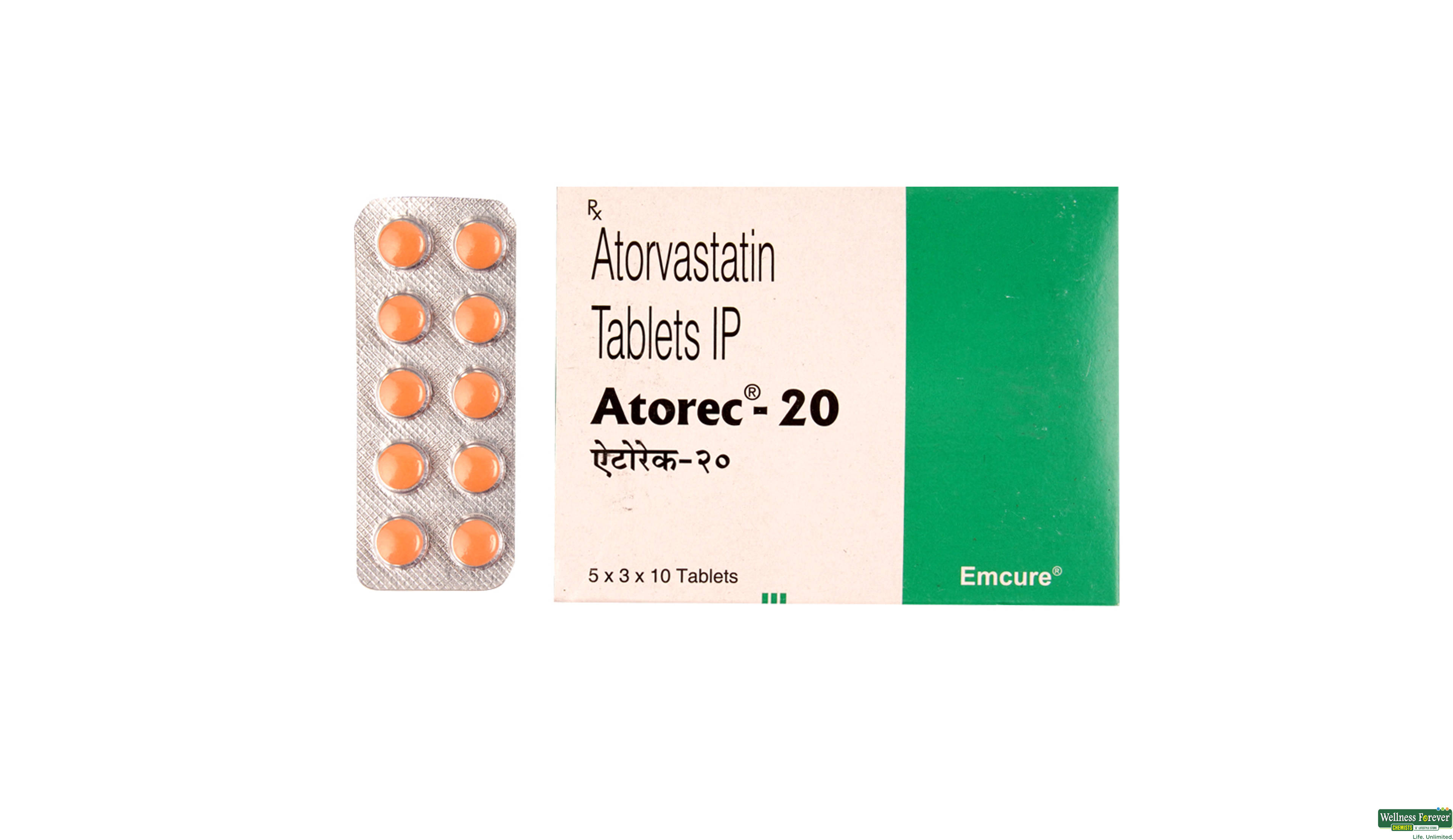 ATOREC 20MG 10TAB- 1, 10TAB, 