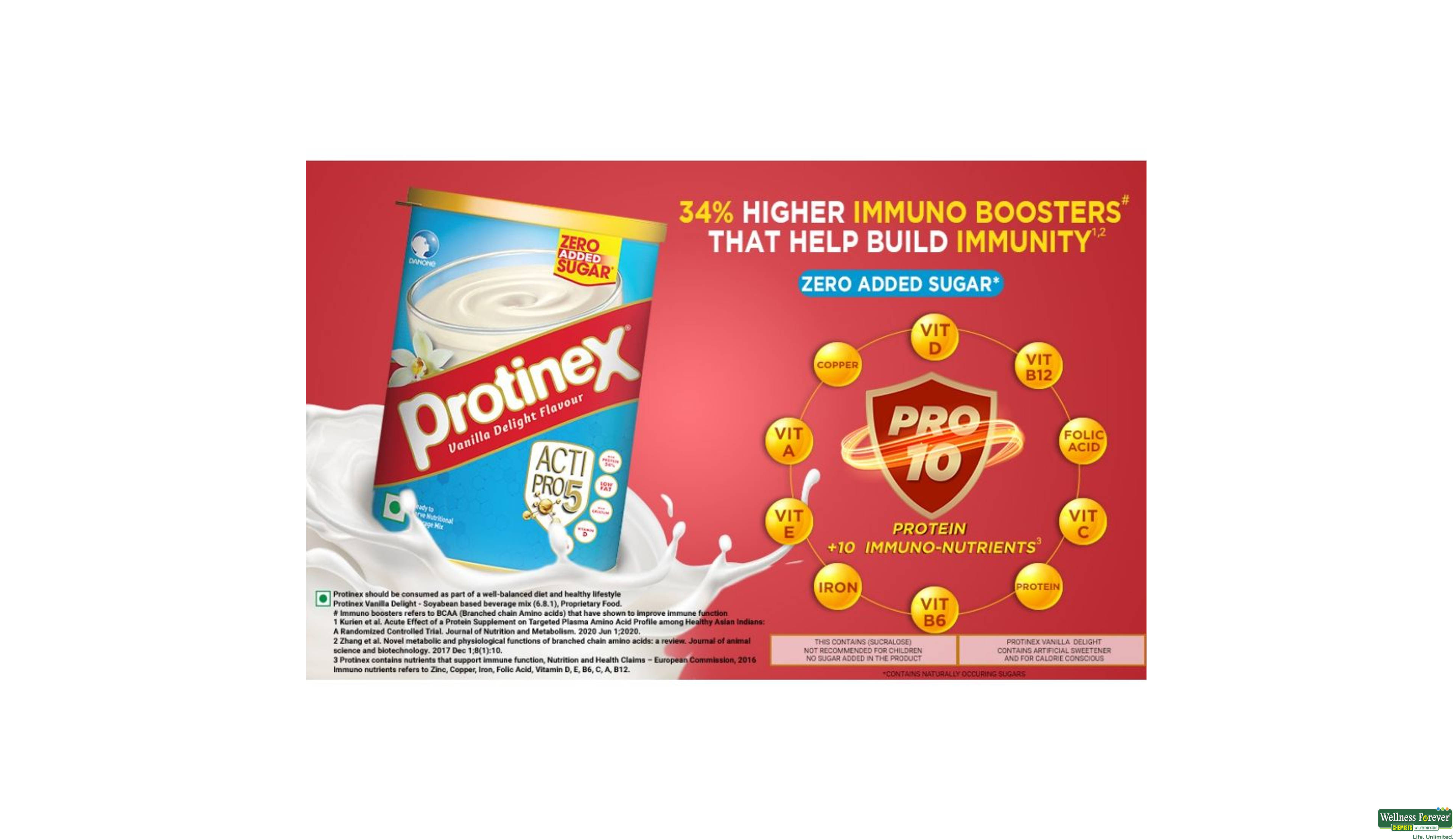 PROTINEX PWDR VANILLA 400GM- 3, 400GM, null