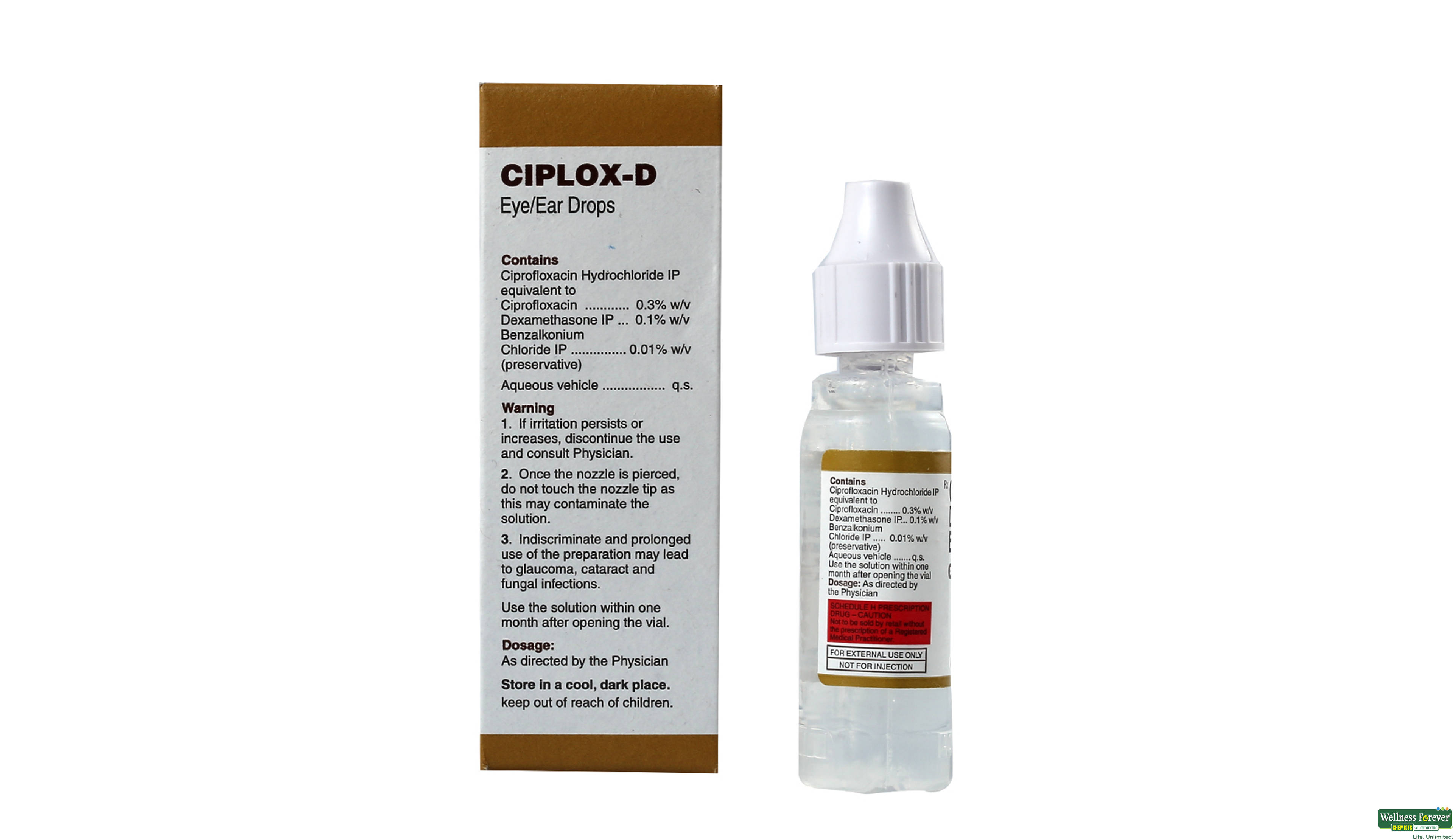 CIPLOX-D E/DROP 10ML- 2, 10ML, null