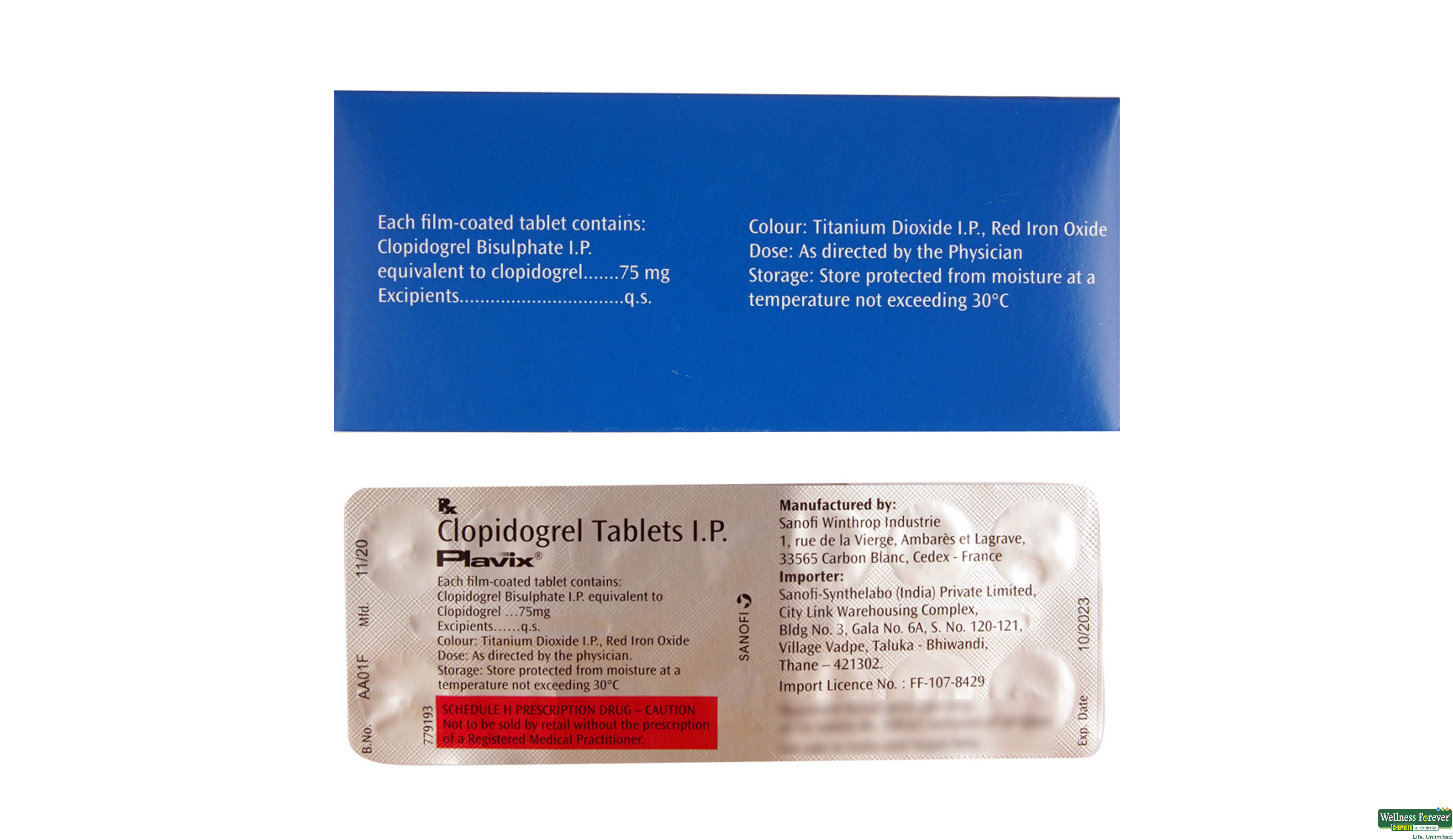 PLAVIX 75MG 14TAB- 2, 14TAB, 