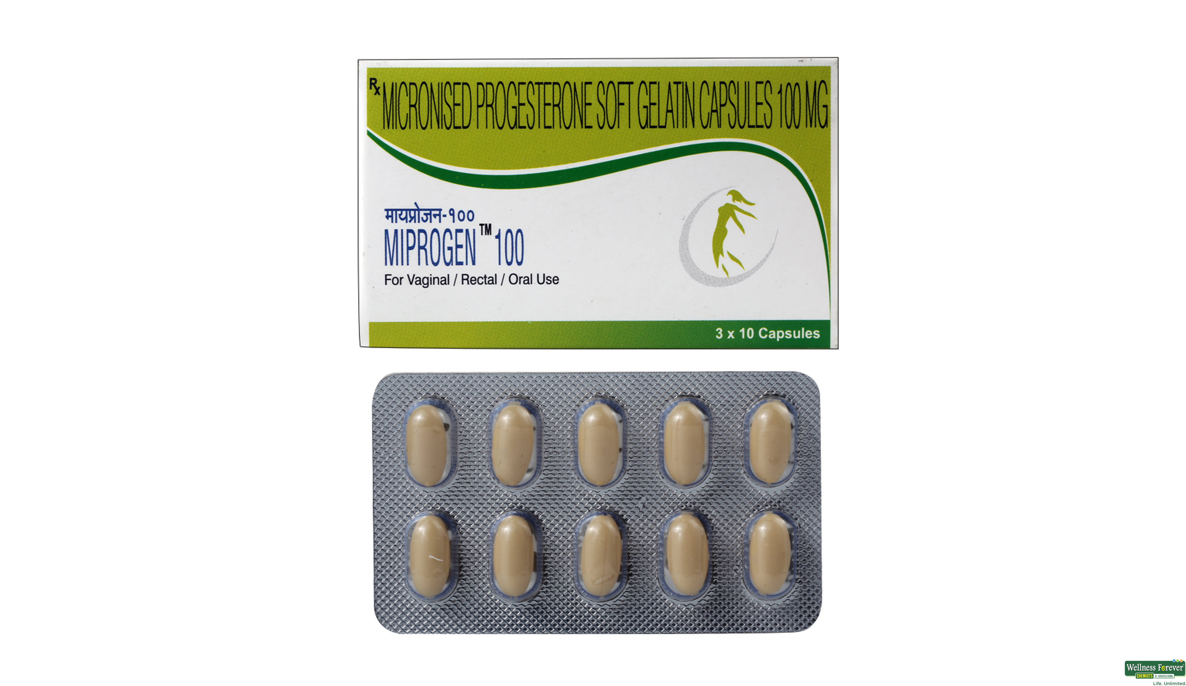 MIPROGEN 100MG 10CAP- 1, 10CAP, 