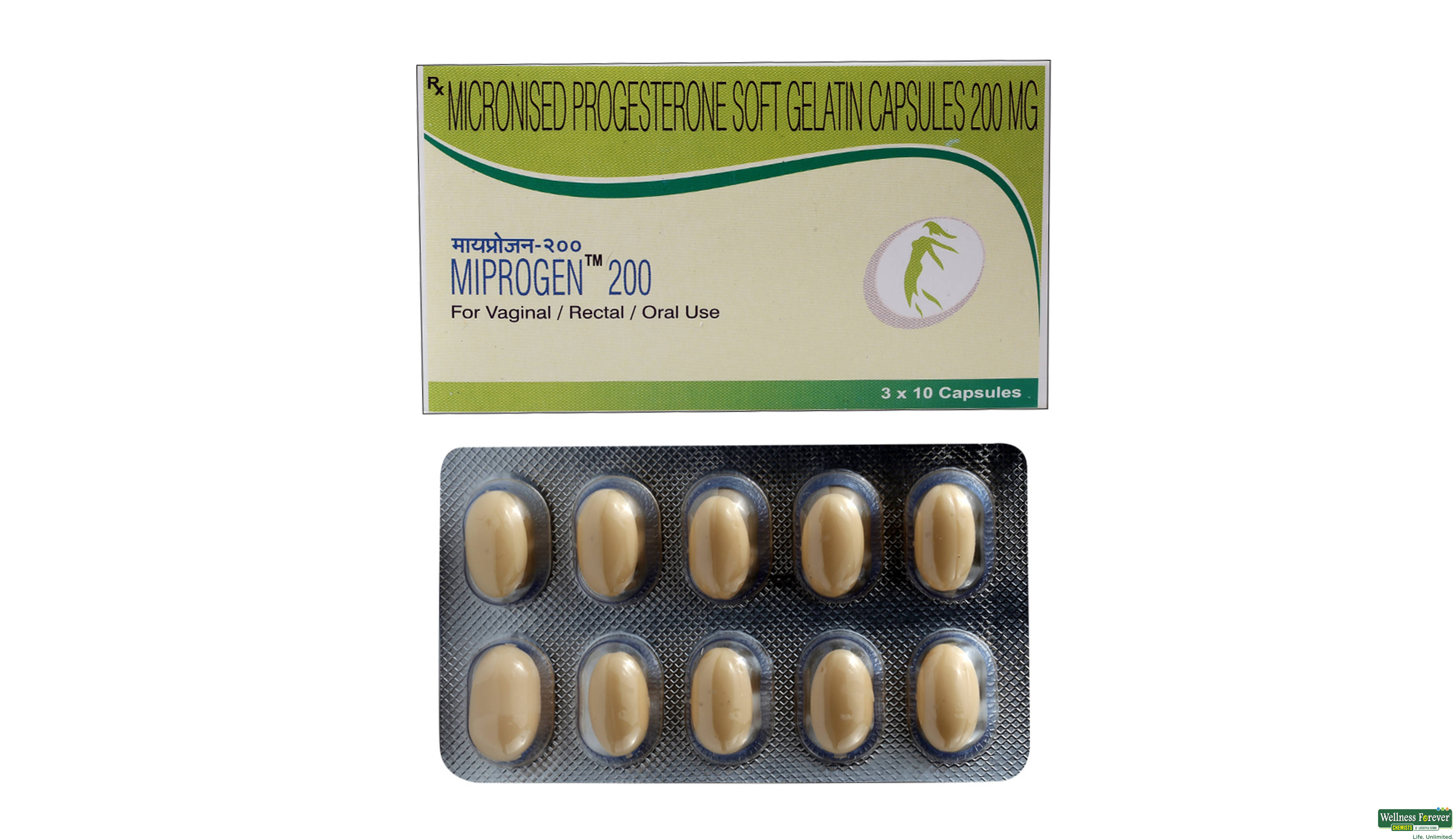 MIPROGEN 200MG 10CAP- 1, 10CAP, 