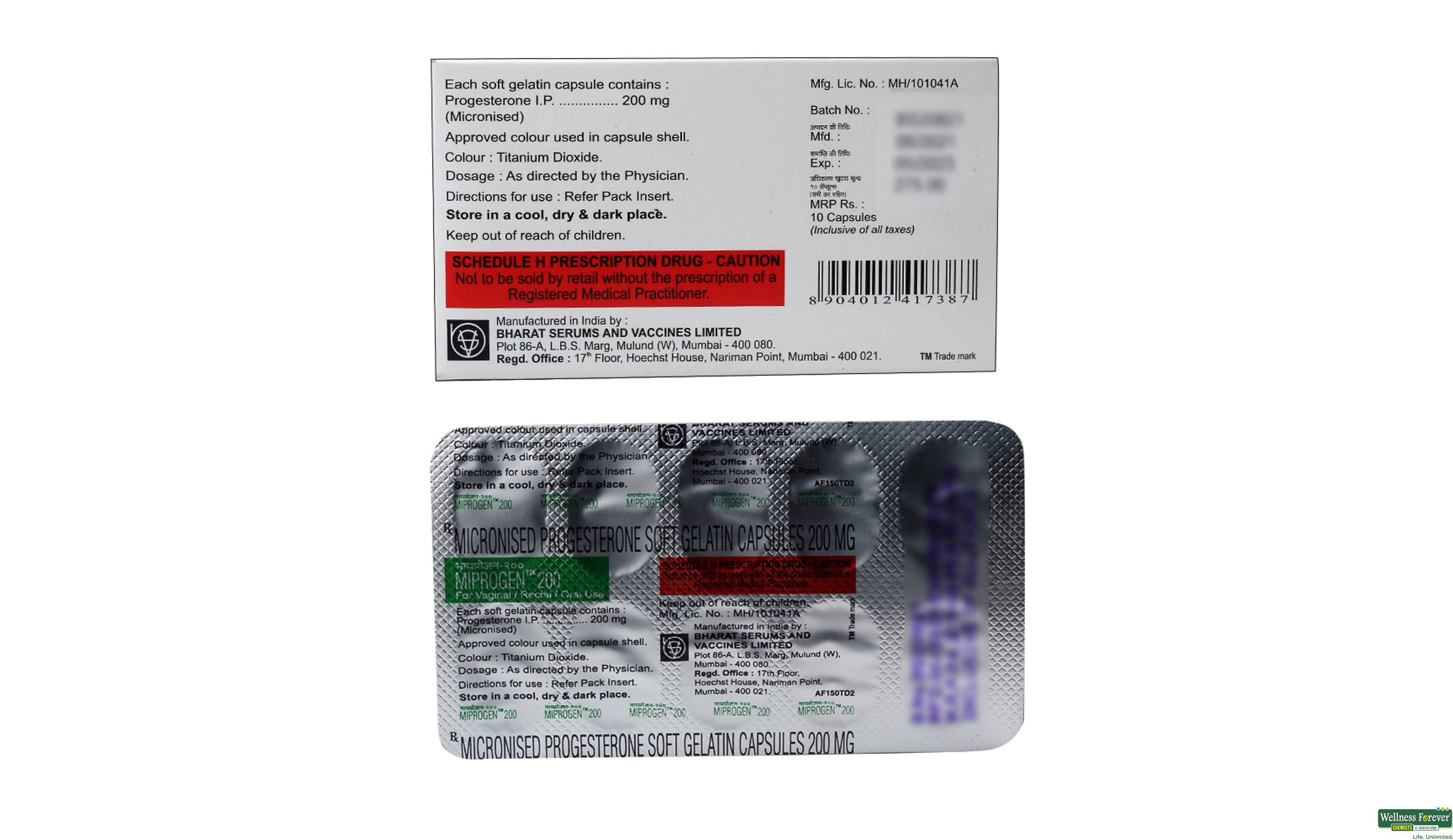 MIPROGEN 200MG 10CAP- 2, 10CAP, 