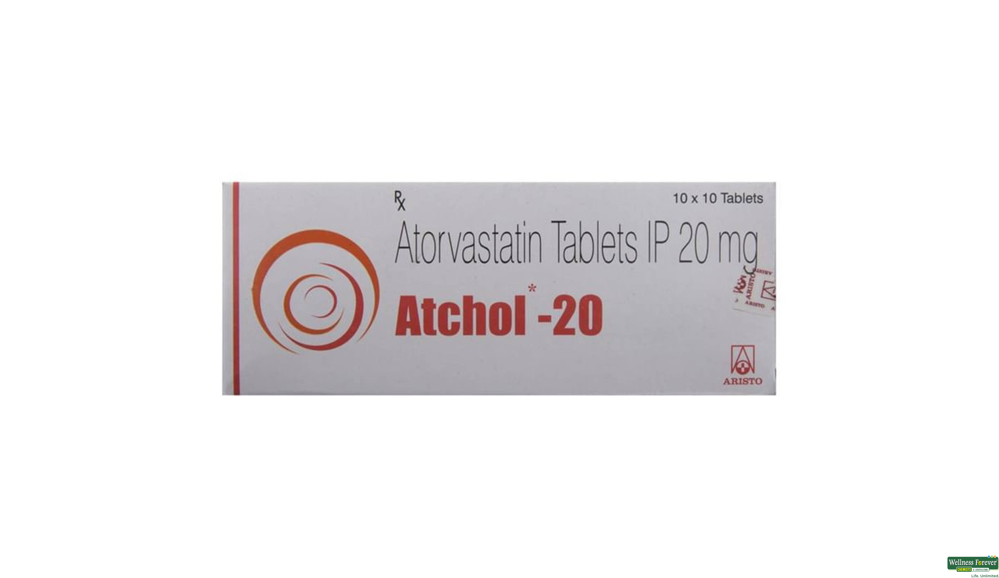 ATCHOL 20MG 10TAB- 2, 10TAB, 