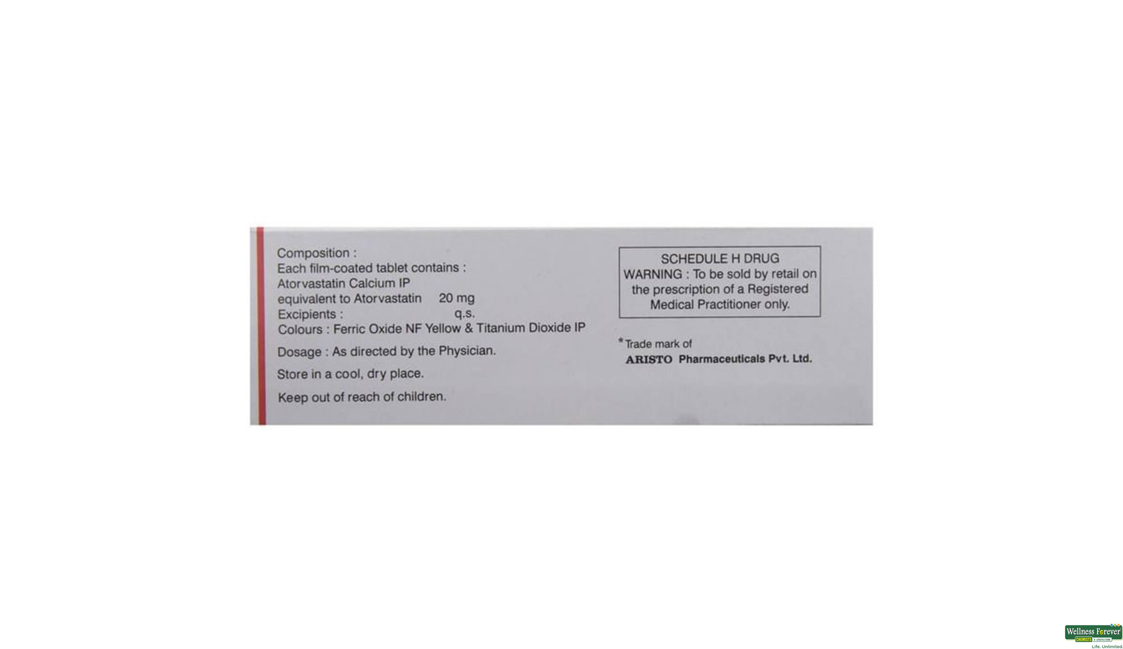ATCHOL 20MG 10TAB- 3, 10TAB, 