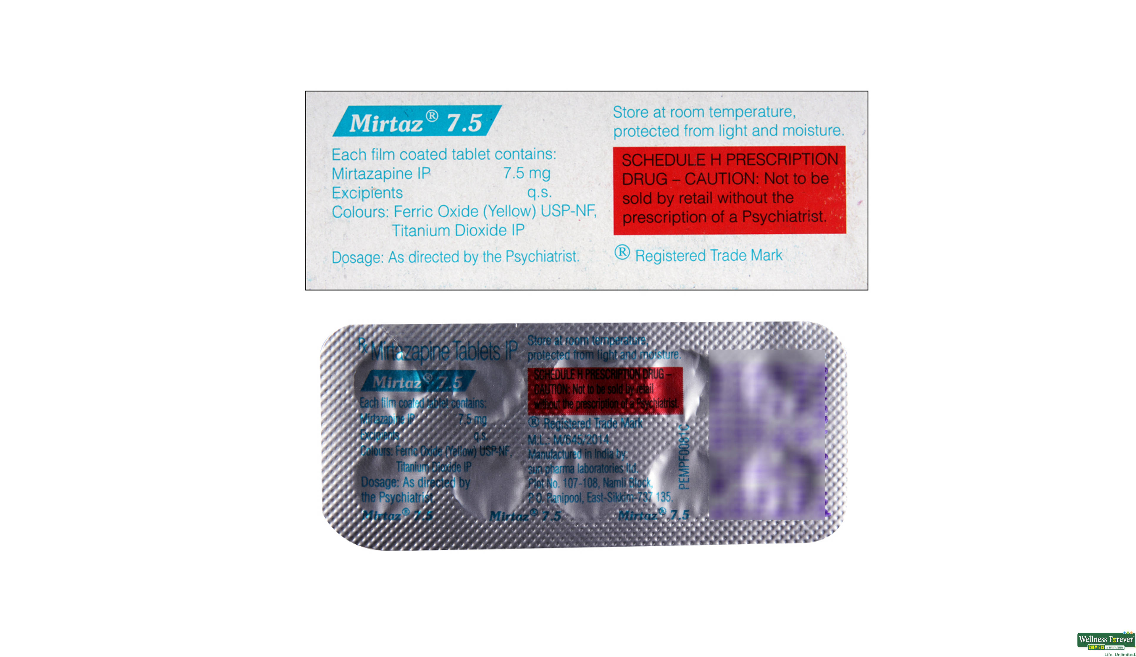 MIRTAZ 7.5MG 10TAB- 2, 10TAB, 