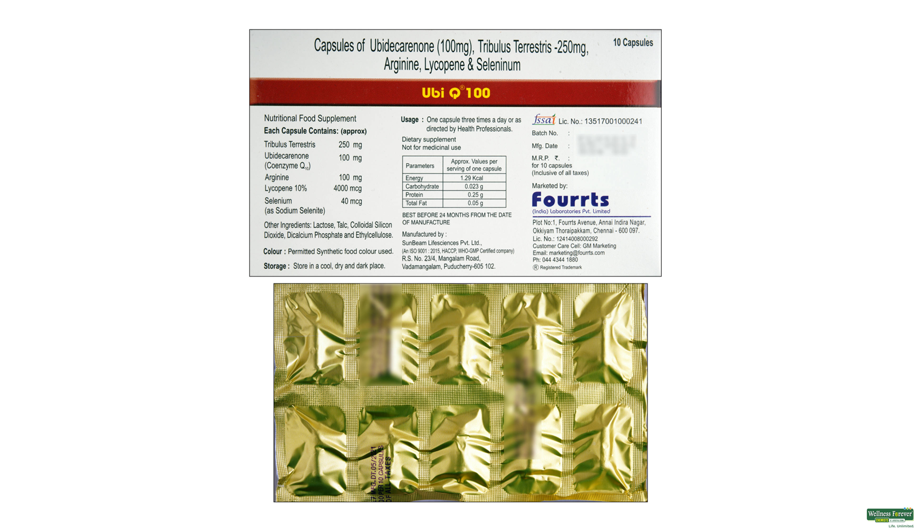 UBI-Q 100MG 10CAP- 2, 10CAP, 