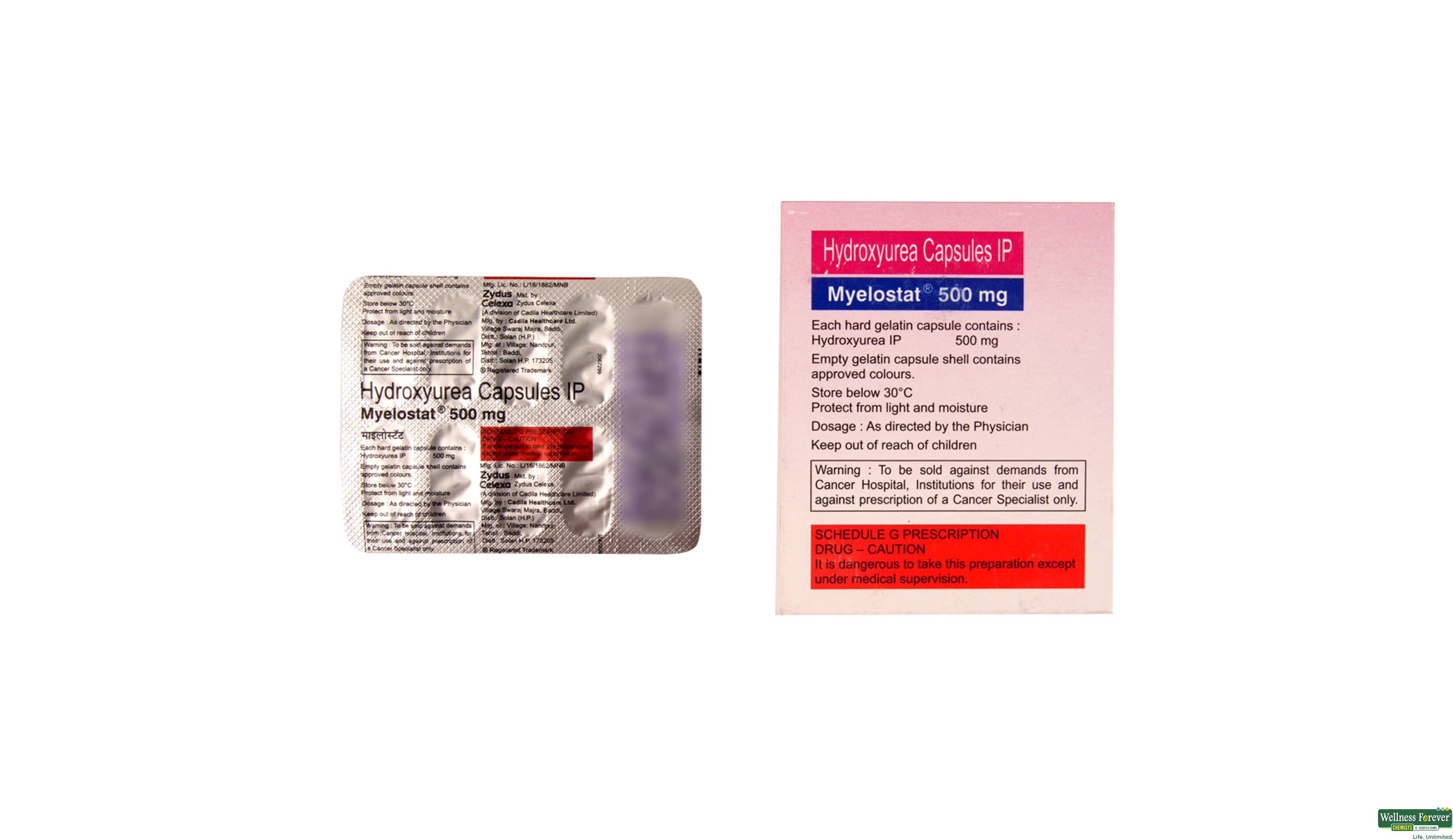 MYELOSTAT 500MG 10CAP- 2, 10CAP, 