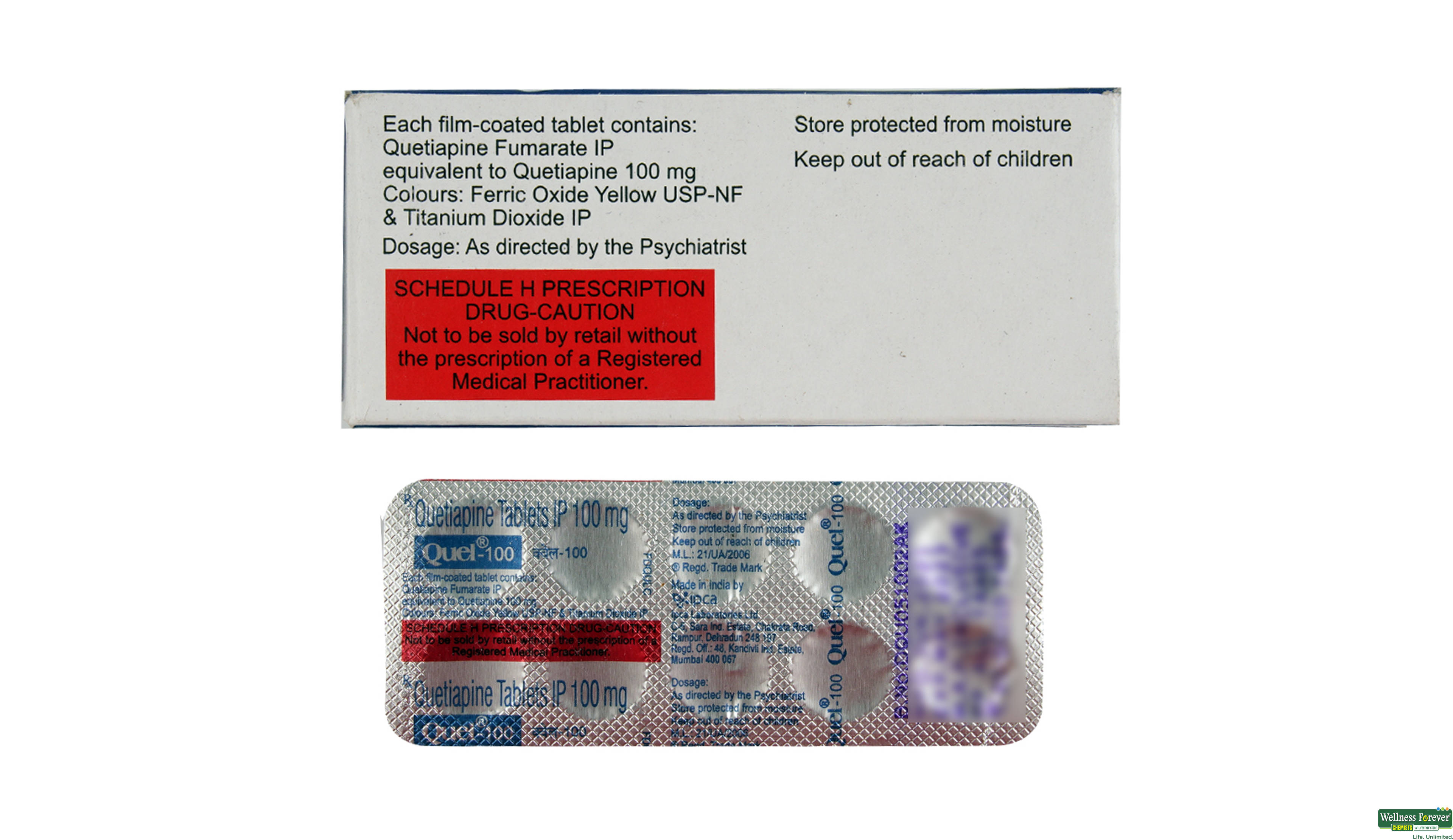 QUEL 100MG 10TAB- 2, 10TAB, 