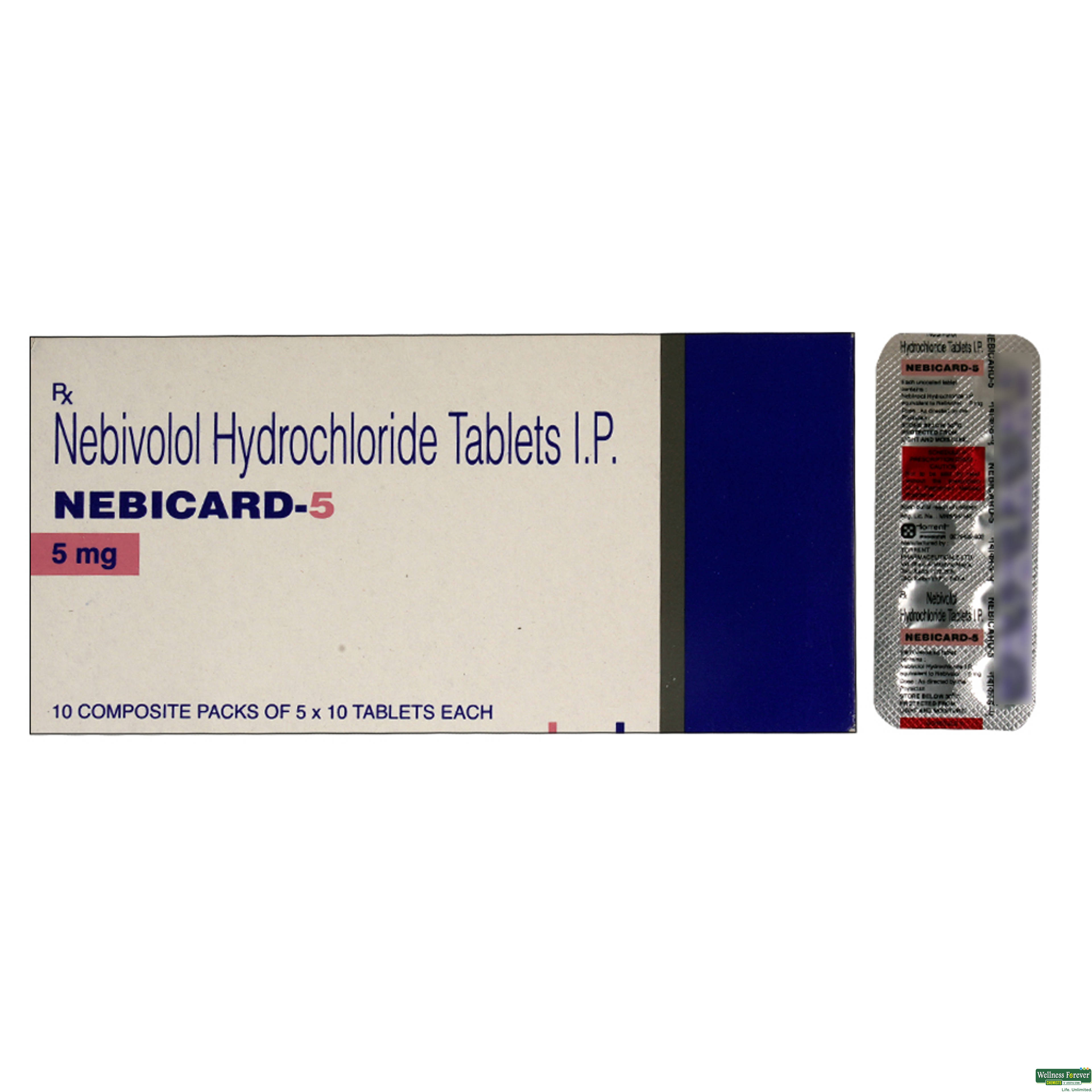 NEBICARD 5MG 10TAB-image