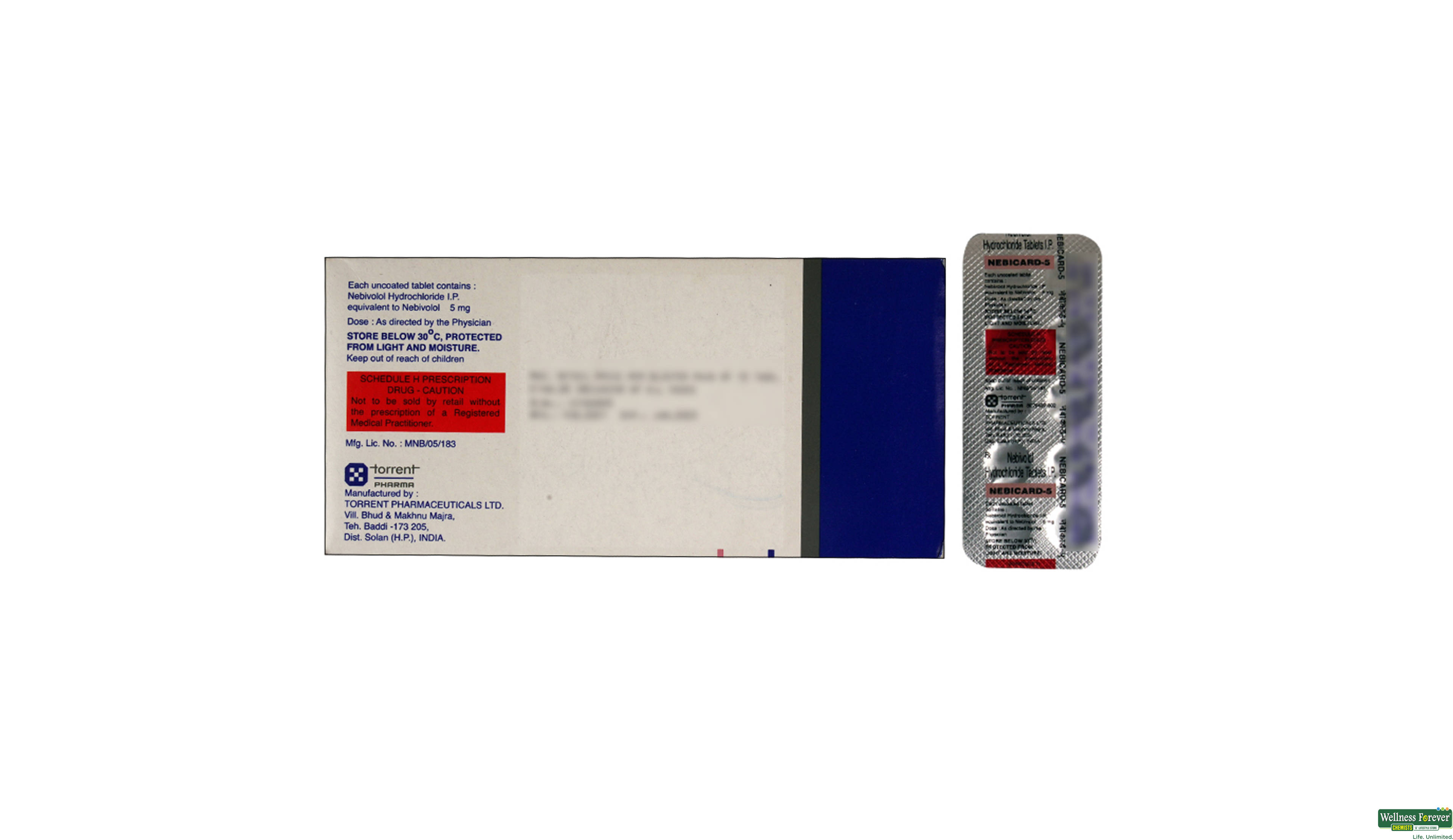 NEBICARD 5MG 10TAB- 2, 10TAB, 