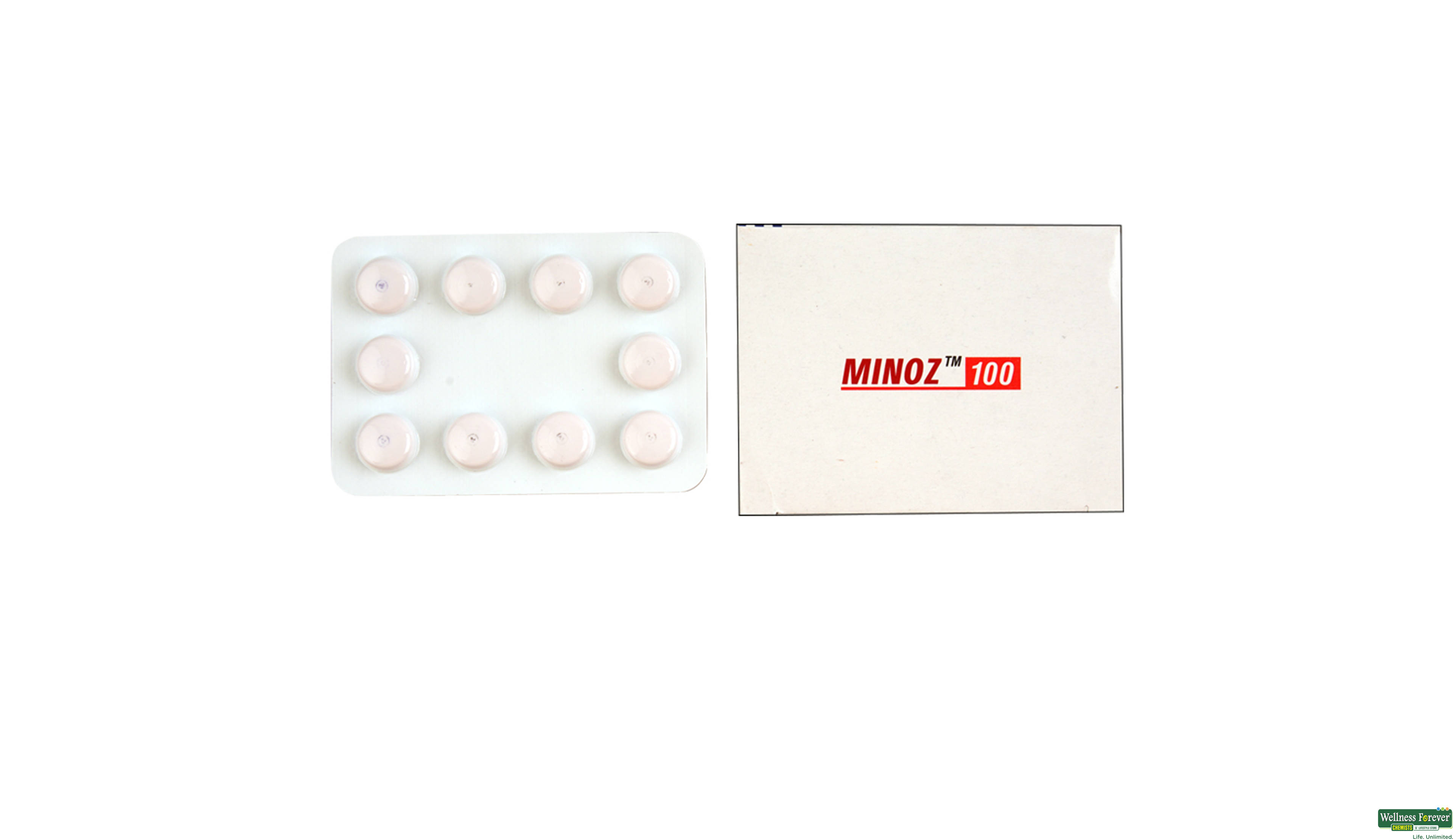 MINOZ 100MG 10TAB- 1, 10TAB, 