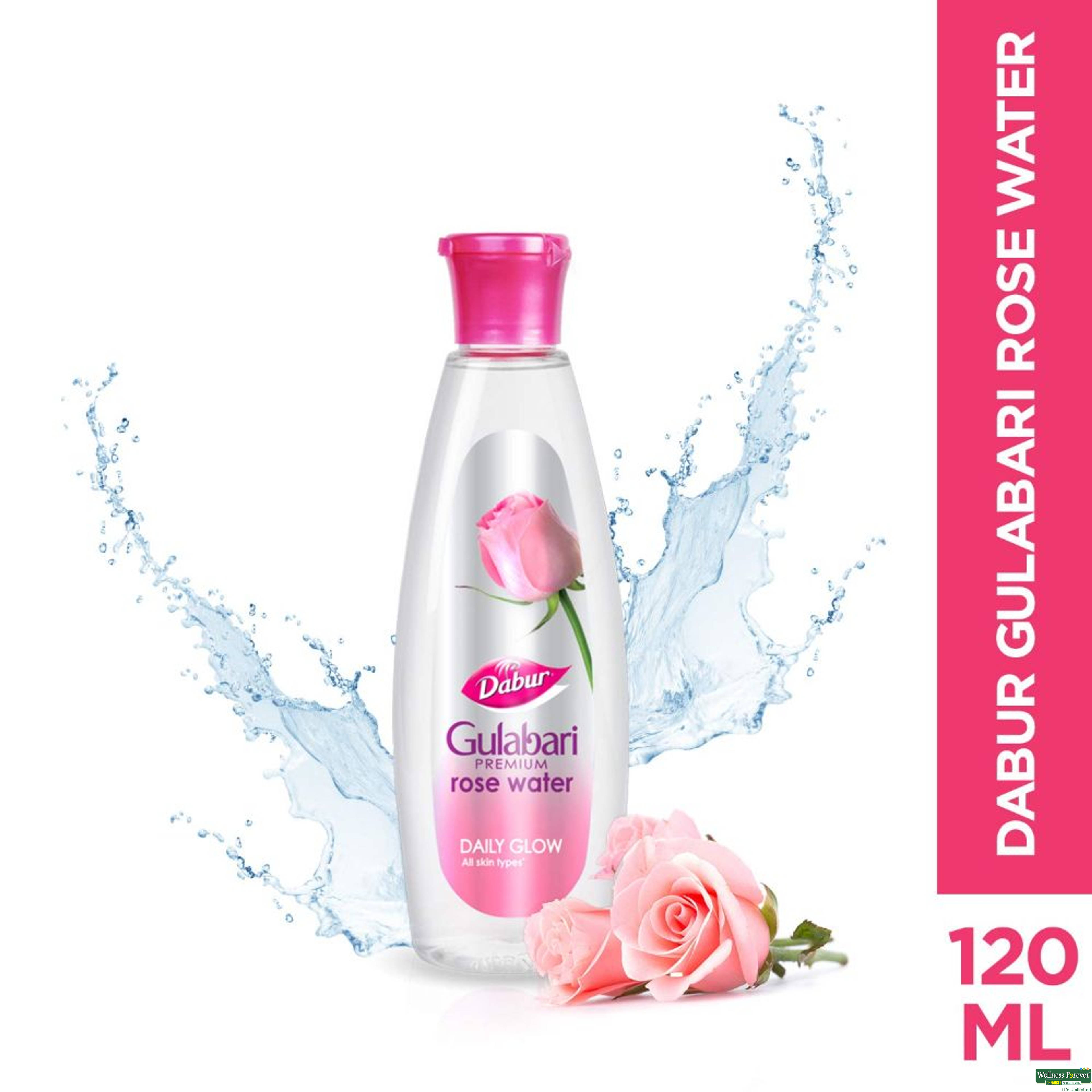 Dabur Gulabari Premium Rose Water, 120 ml-image