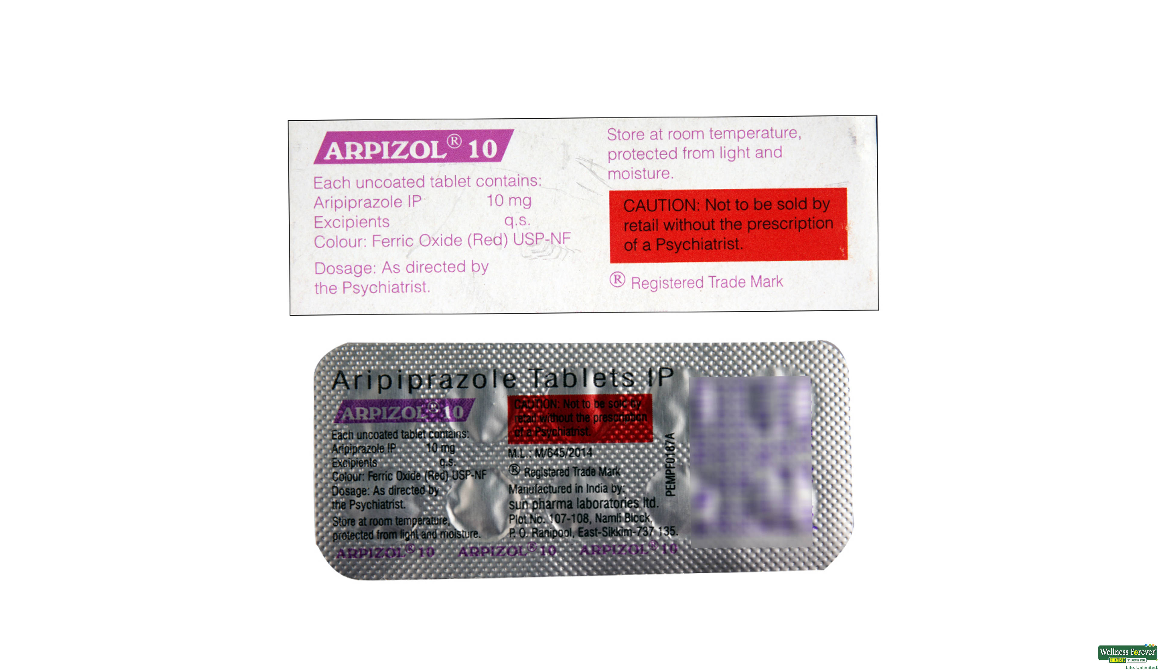 ARPIZOL 10MG 10TAB- 2, 10TAB, 