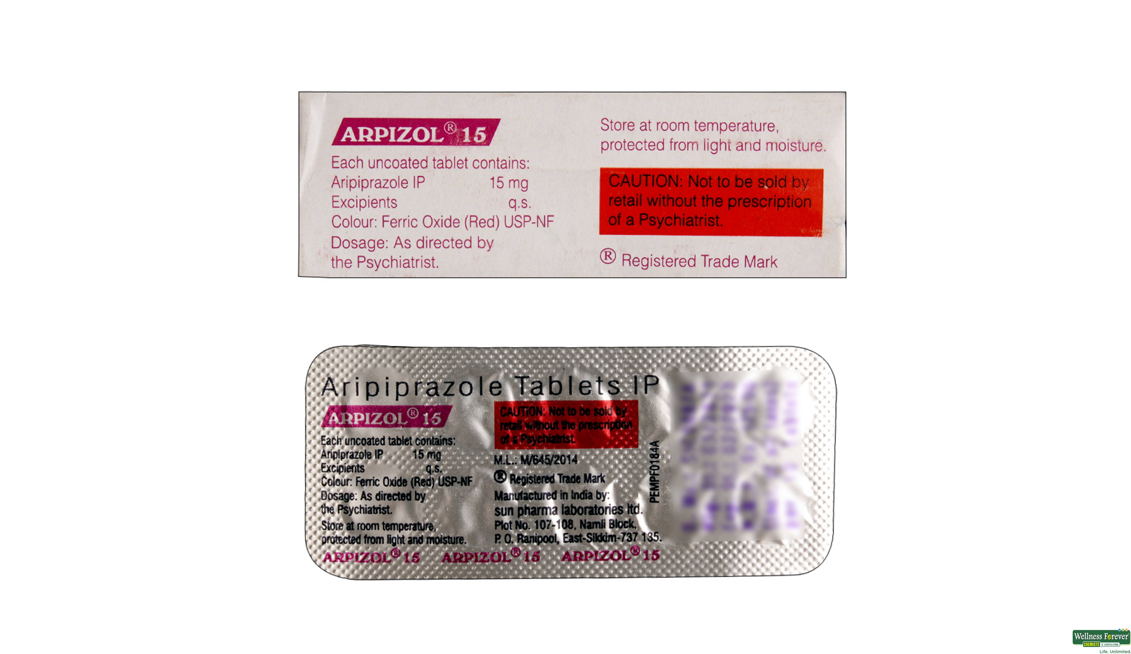ARPIZOL 15MG 10TAB- 2, 10TAB, 