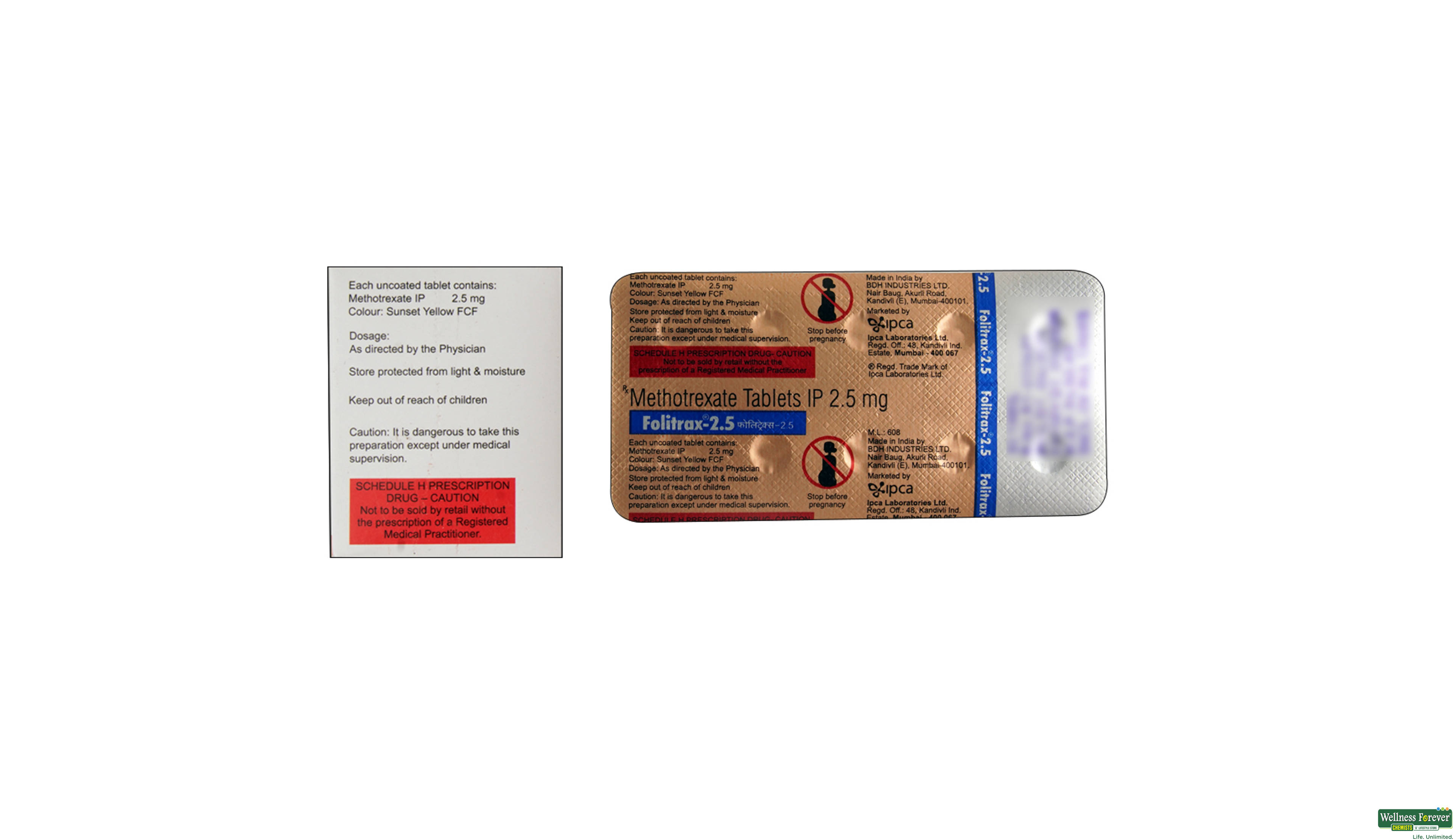 FOLITRAX 2.5MG 10TAB- 2, 10TAB, 