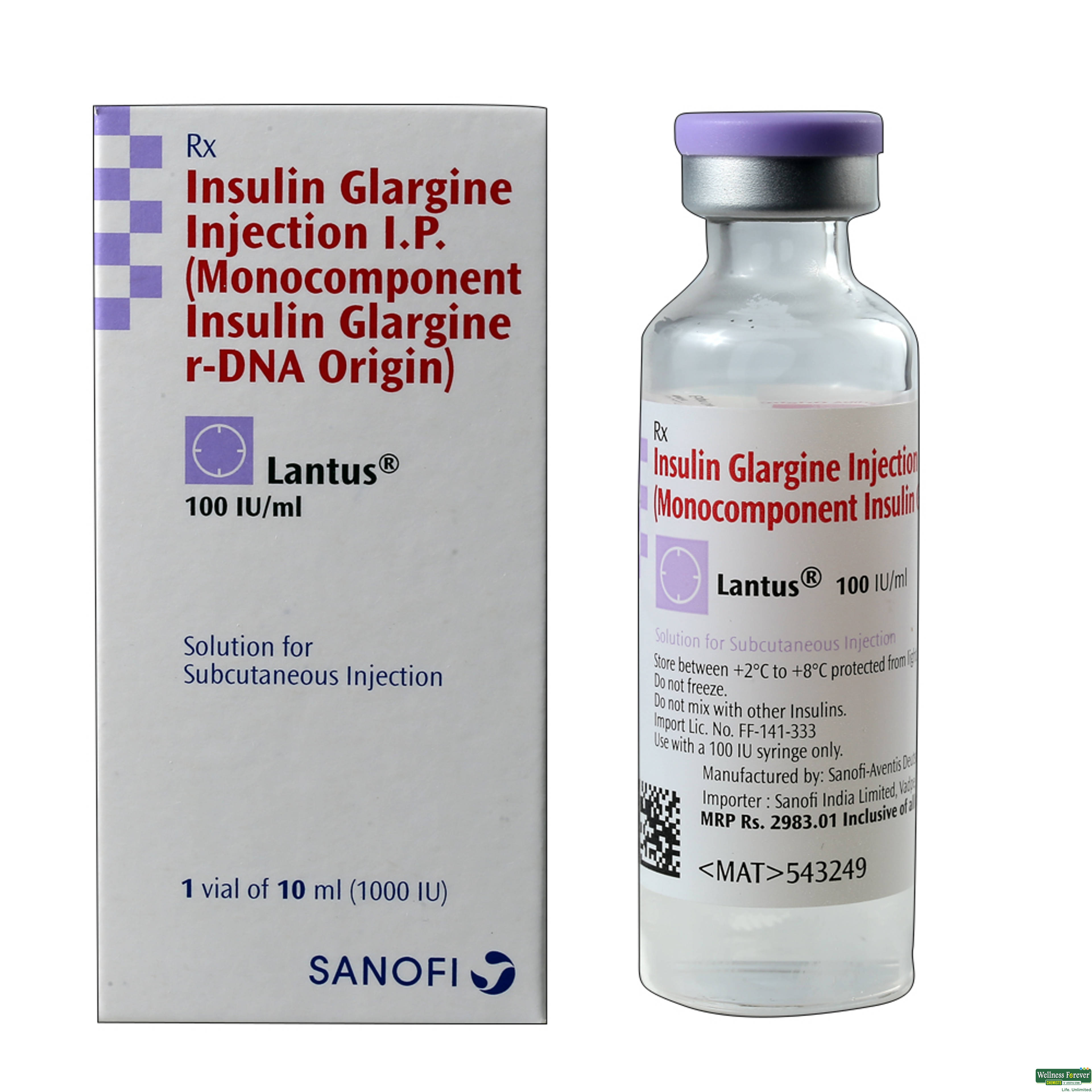 LANTUS 100IU INJ 10ML VIAL-image