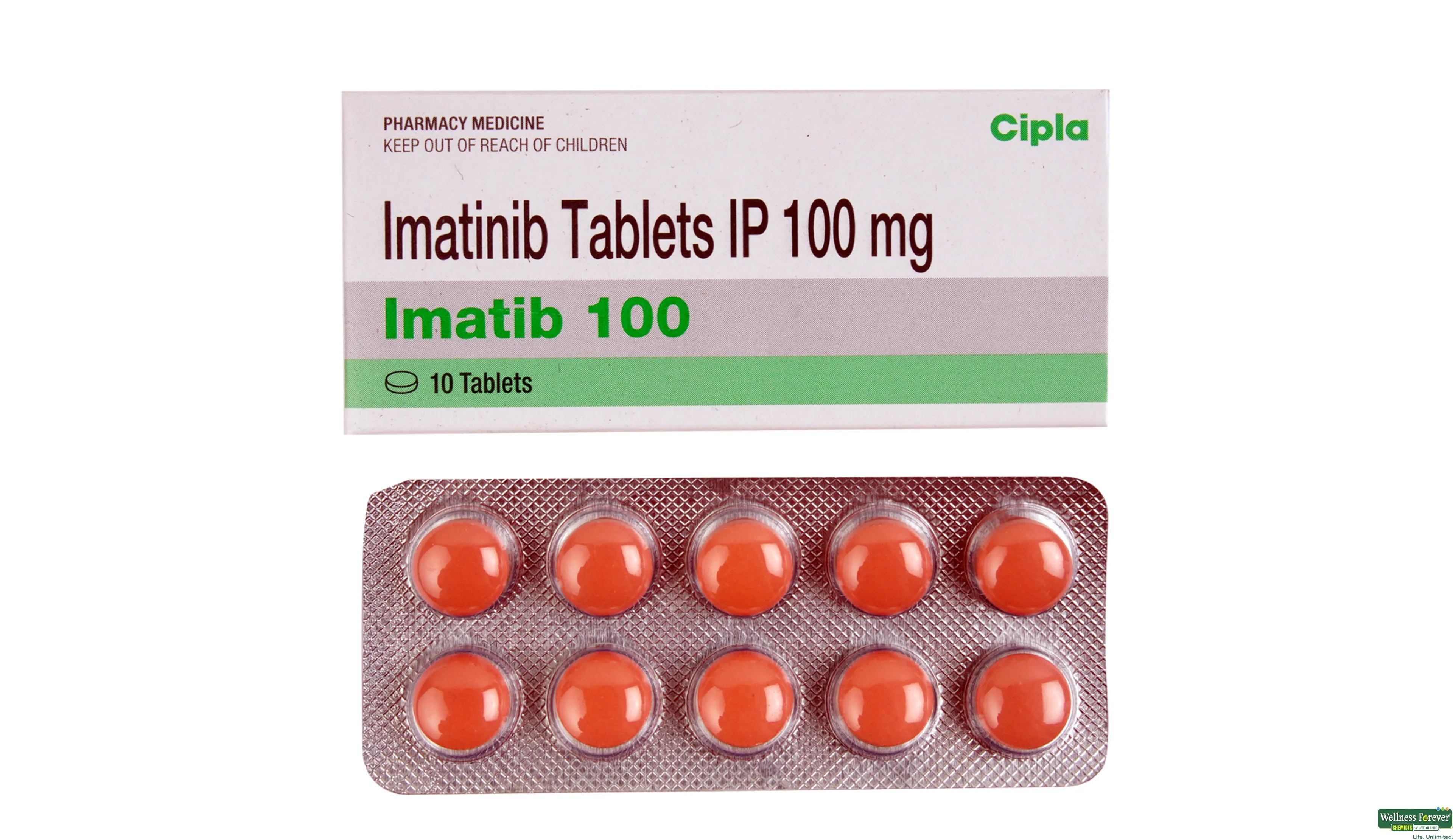 IMATIB 100MG 10TAB- 1, 10TAB, 