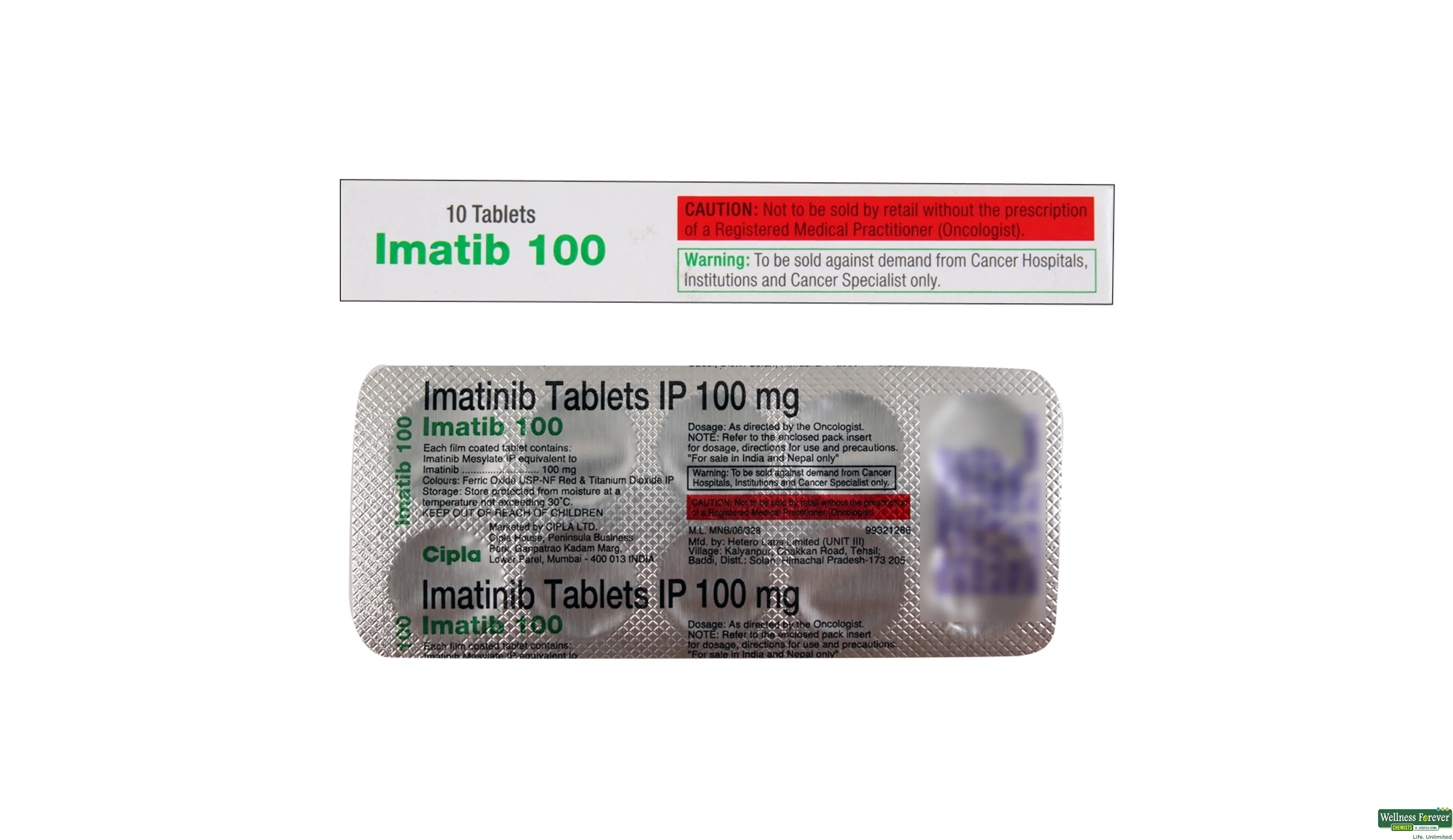 IMATIB 100MG 10TAB- 2, 10TAB, 