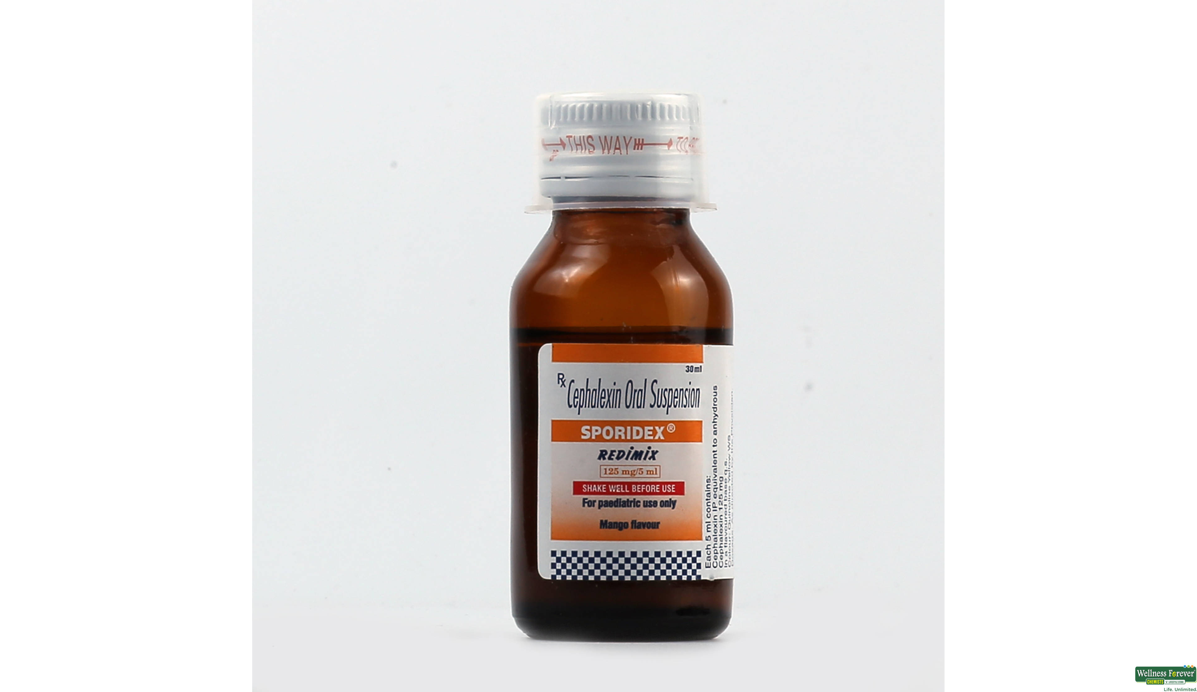 SPORIDEX 125MG REDIMIX SYP 30ML- 1, 30ML, 