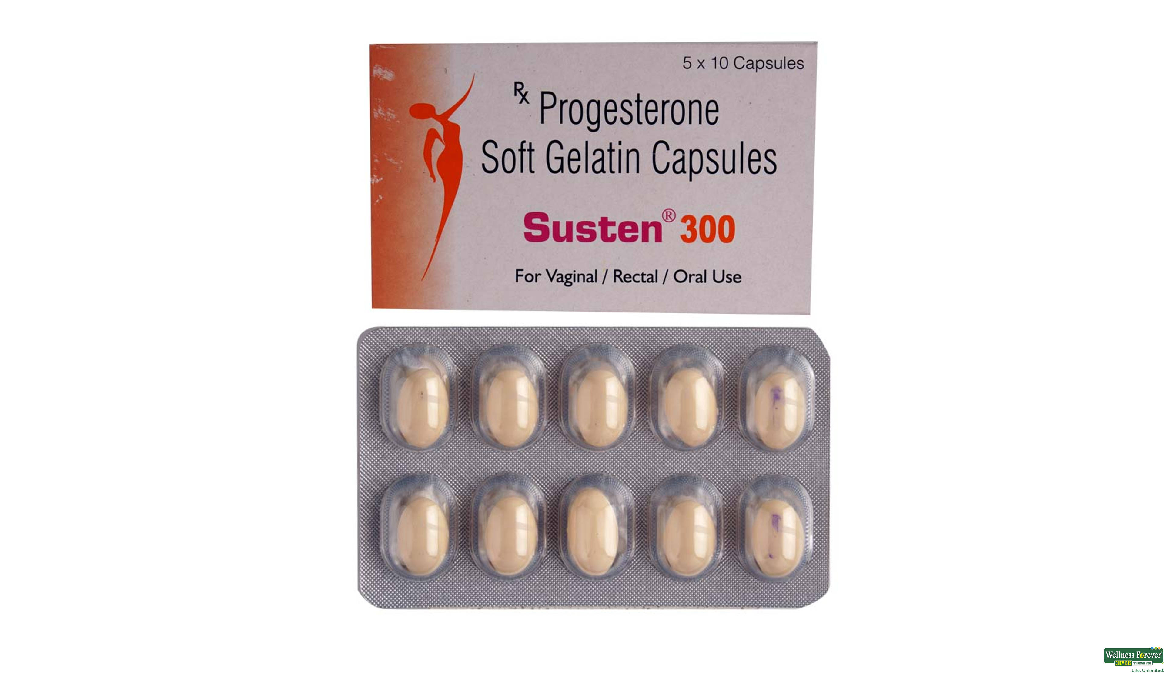 SUSTEN 300MG 10CAP- 1, 10CAP, 