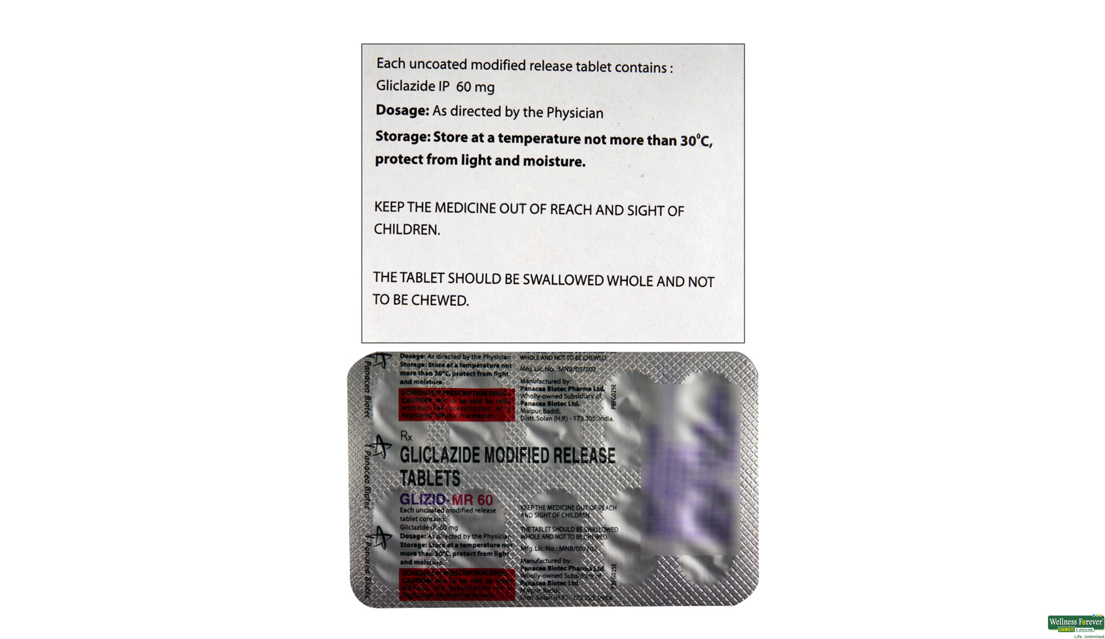 GLIZID-MR 60MG 10TAB- 2, 10TAB, 