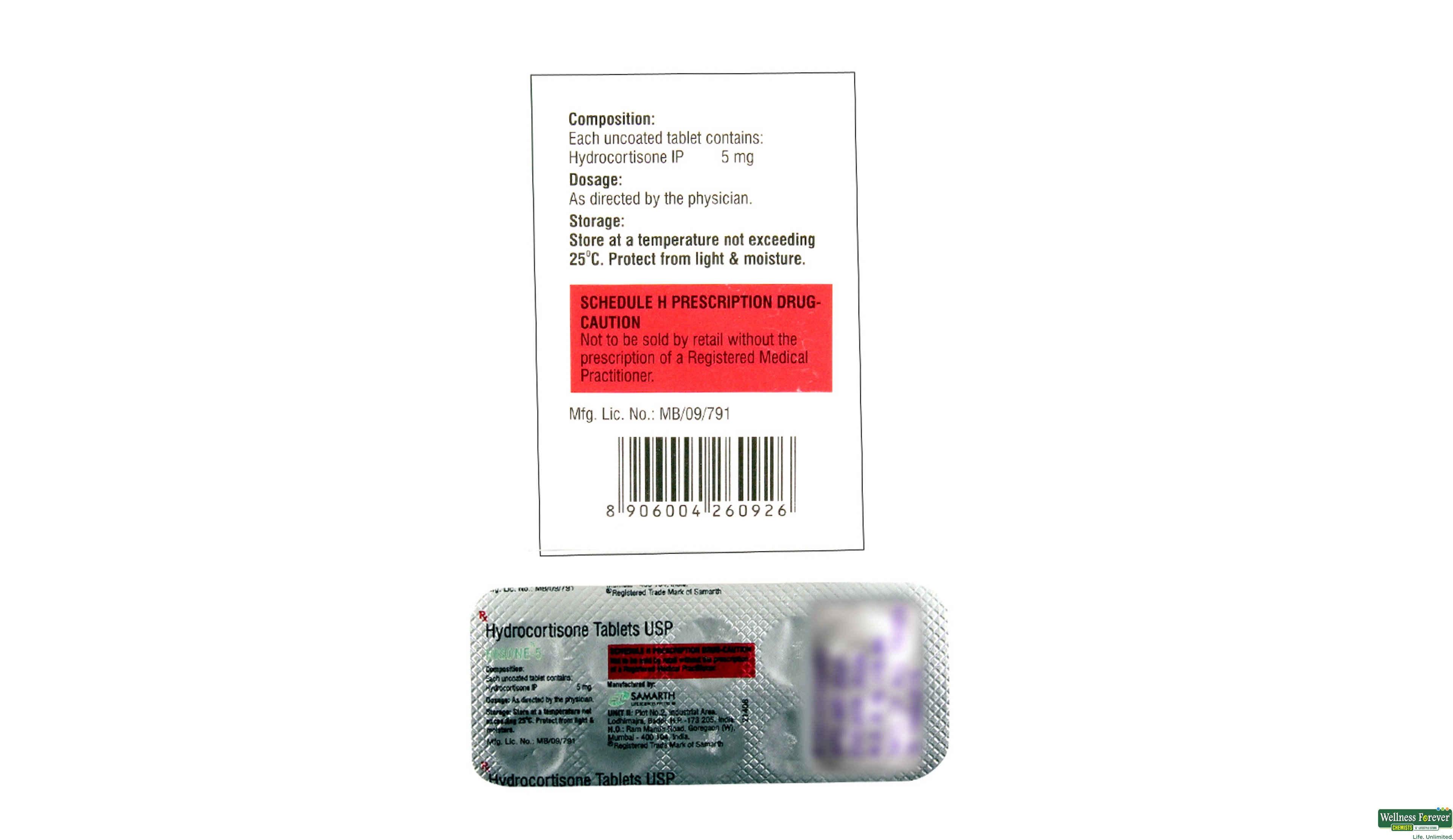 HISONE 5MG 10TAB- 2, 10TAB, 