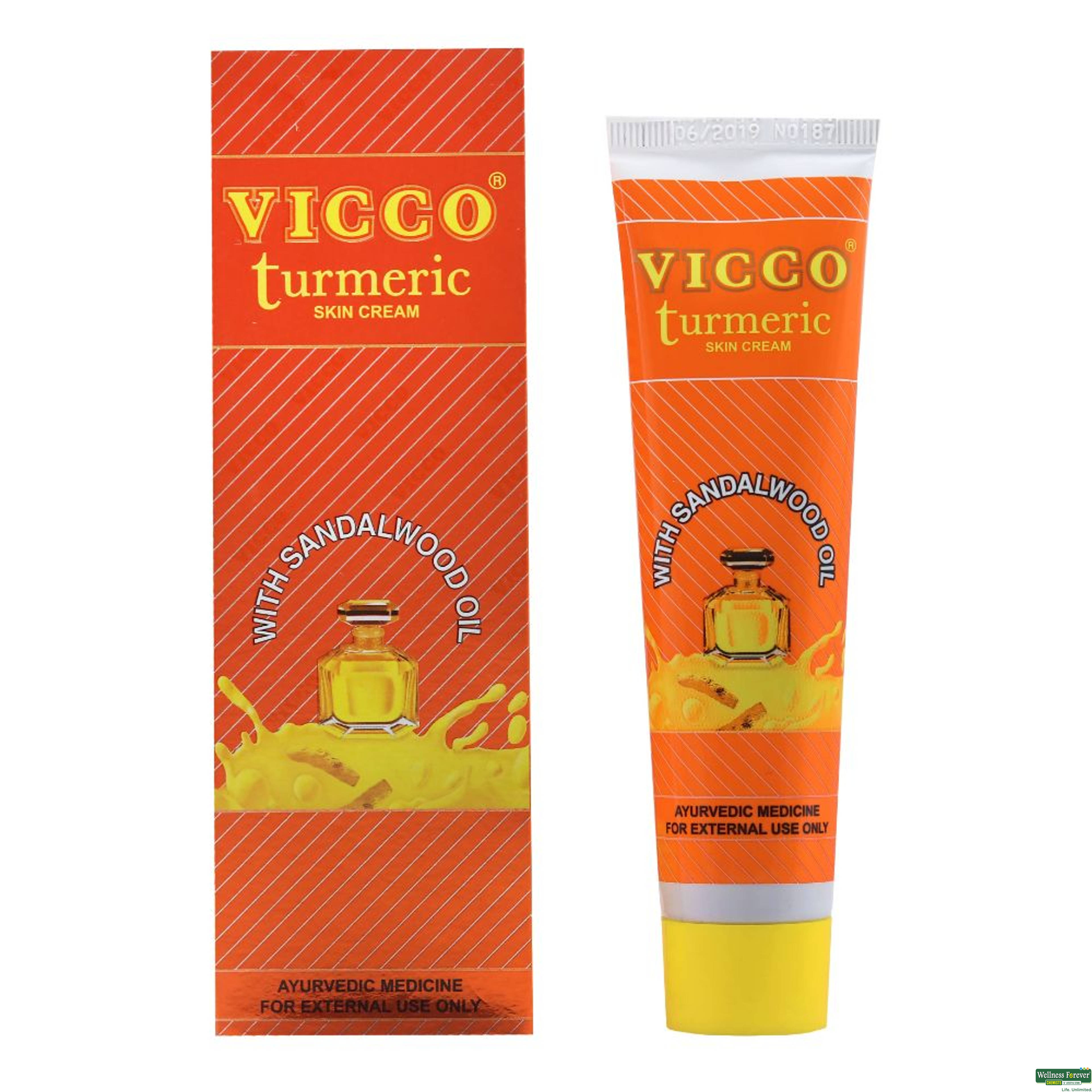 Vicco Turmeric And Sandalwood Skin Cream, 50 g-image