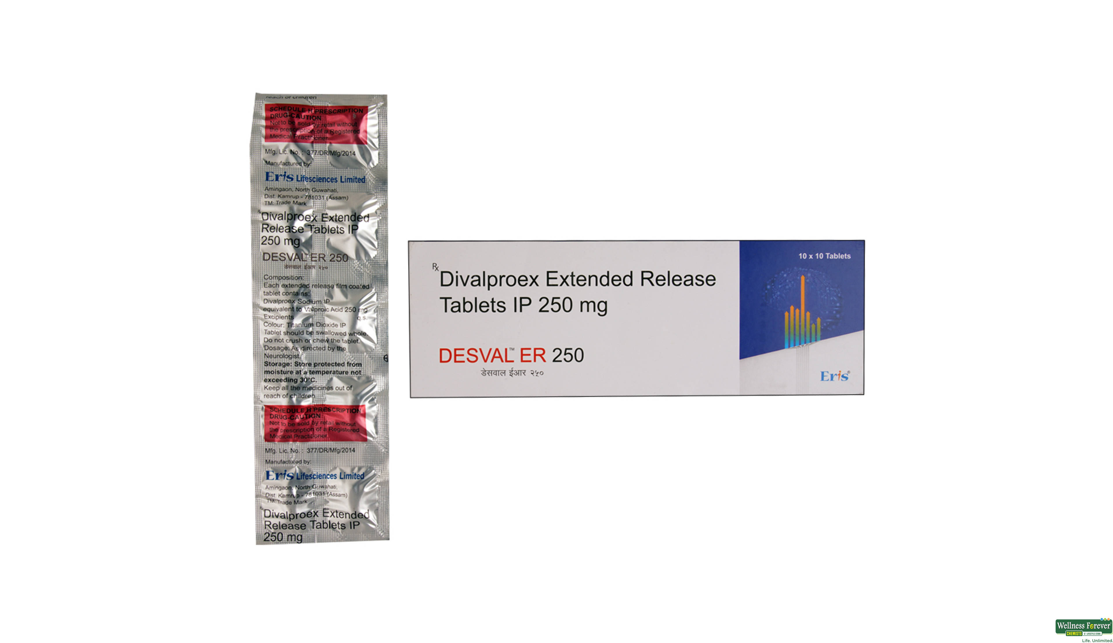 DESVAL-ER 250MG 10TAB- 1, 10TAB, 
