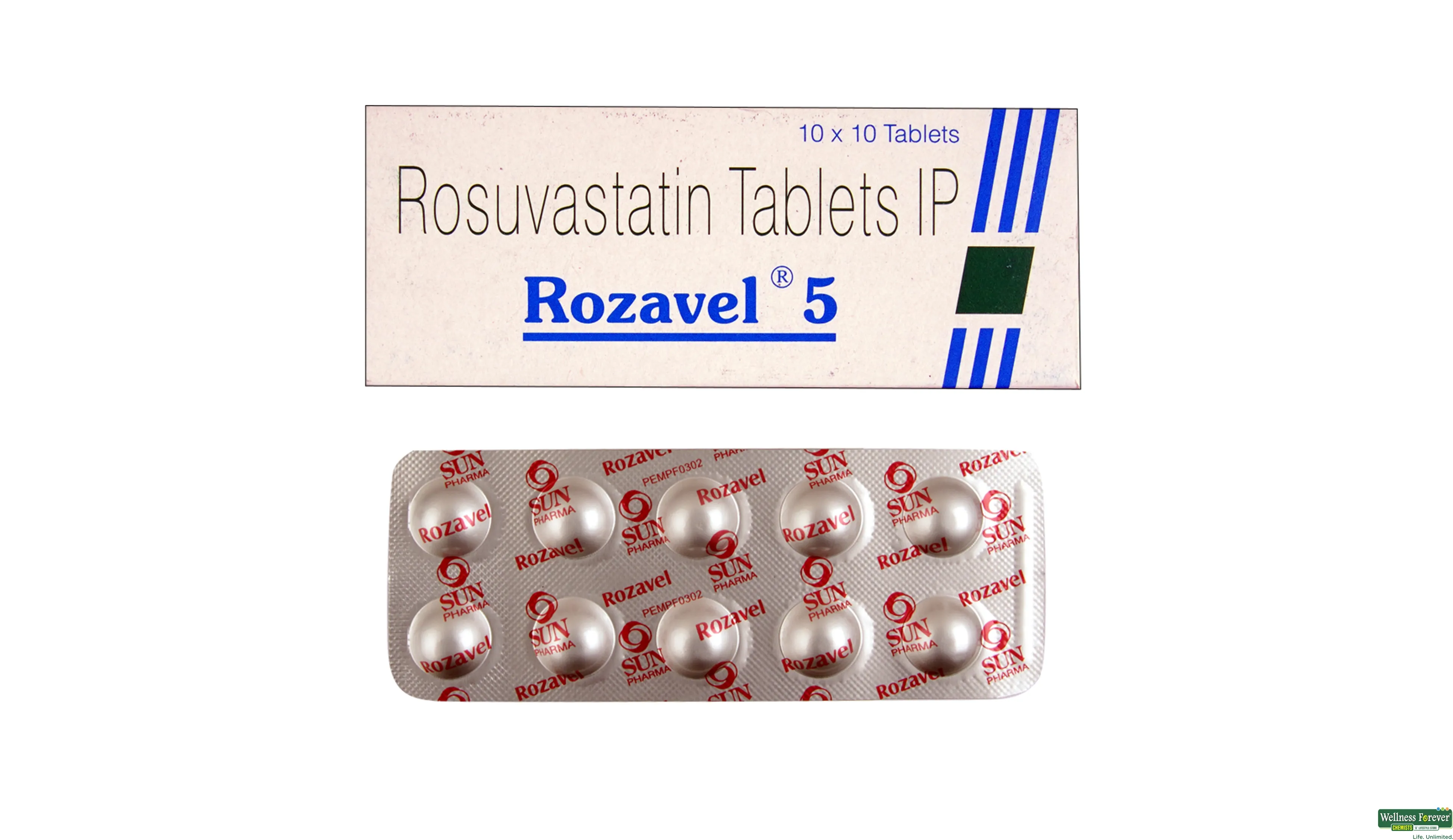 Buy Rozavel 5mg 10 Tablets Online at Best Prices Wellness Forever