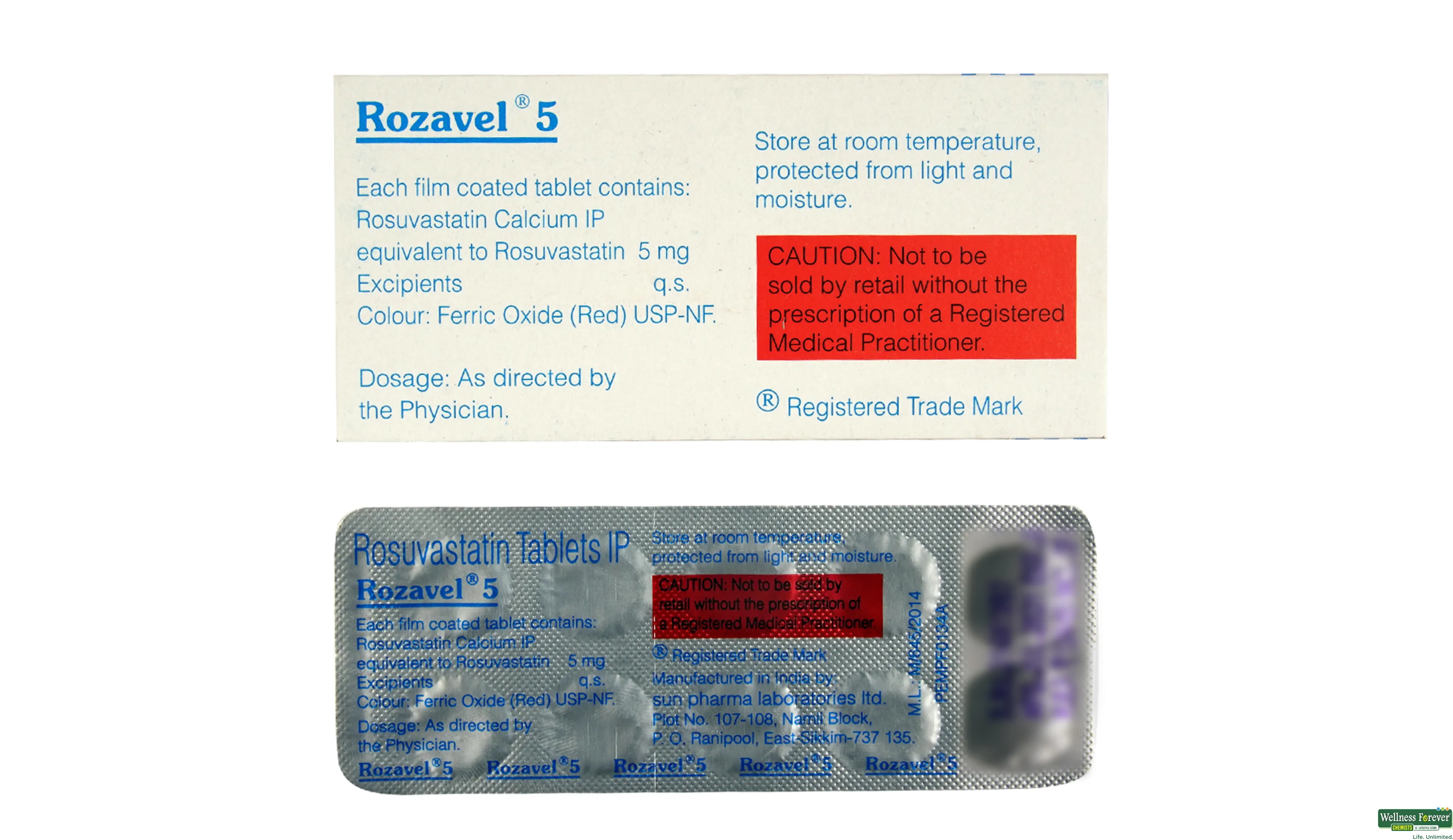 Rozavel store 5 mg