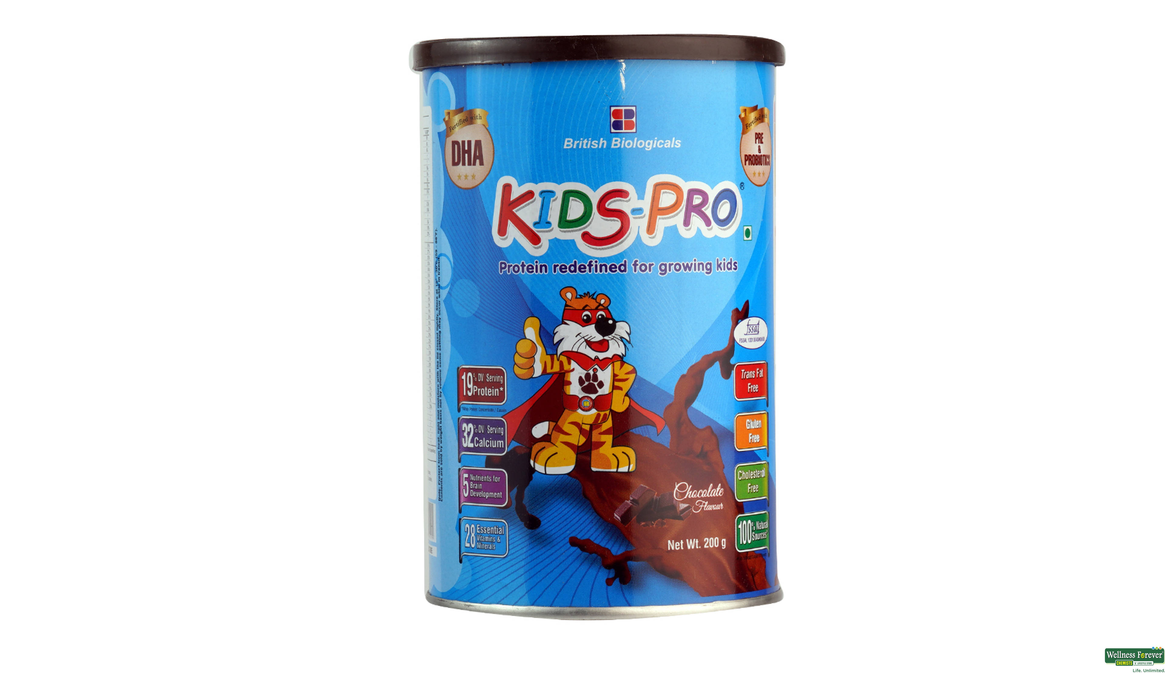 KIDS-PRO CHOC POW 200GM- 1, 200GM, 