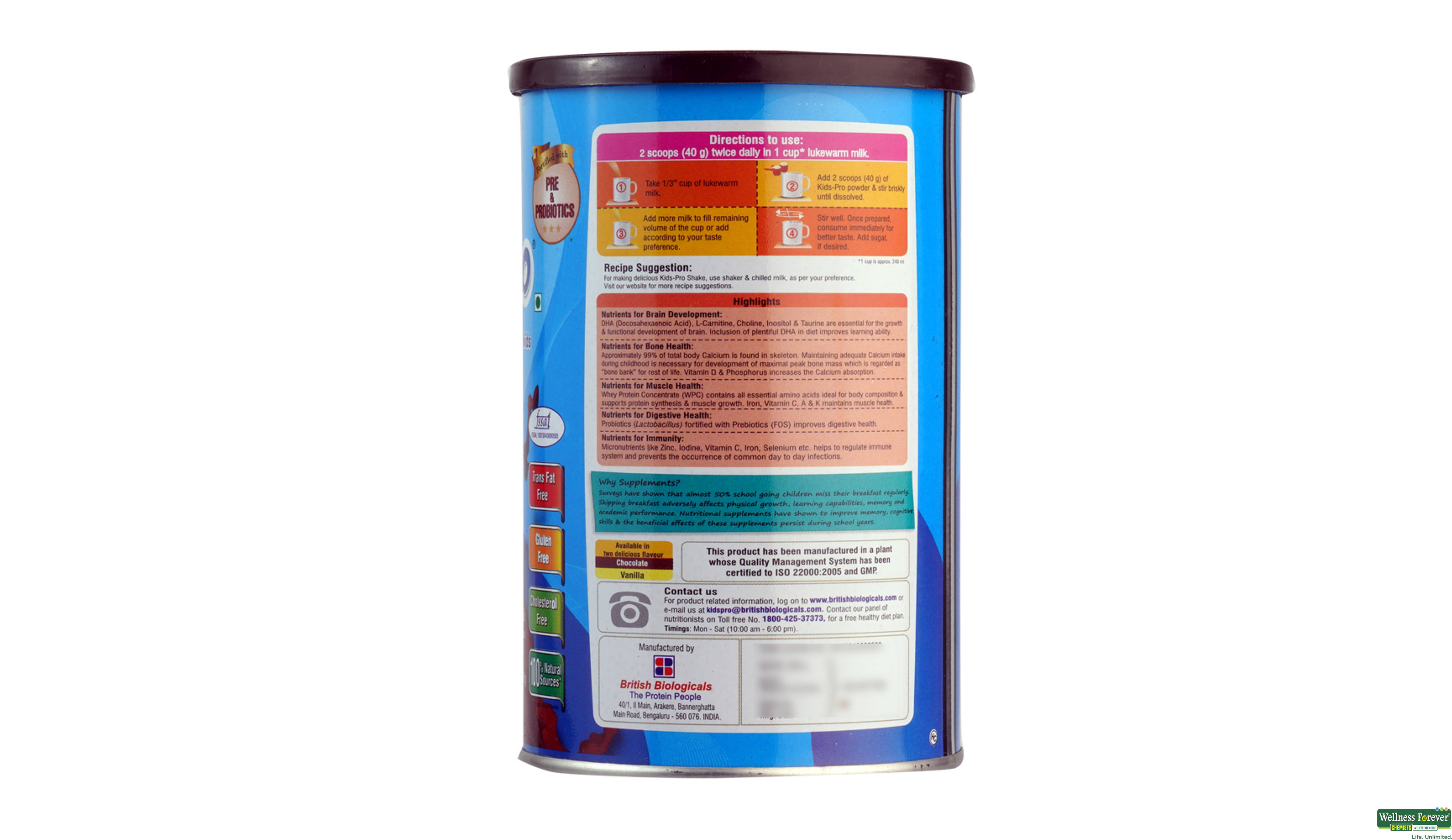 KIDS-PRO CHOC POW 200GM- 2, 200GM, 