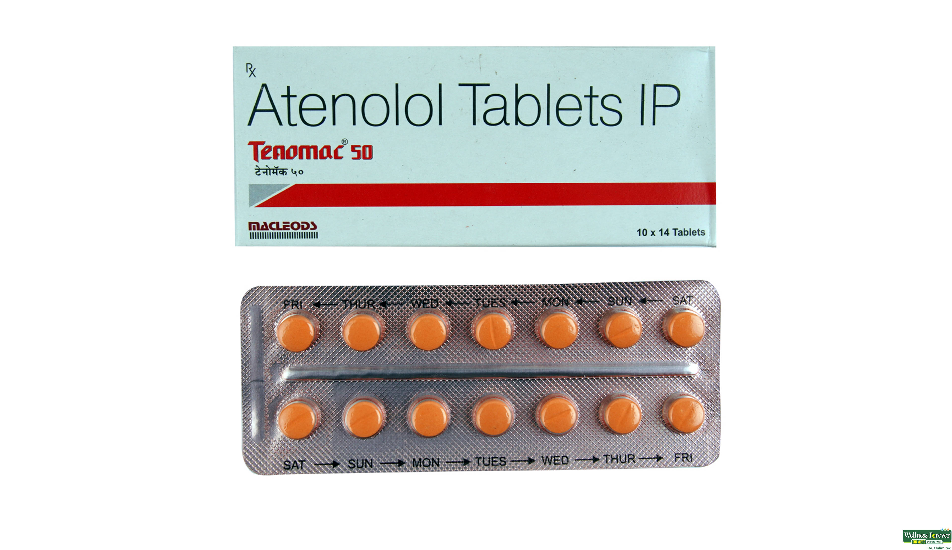 TENOMAC 50MG 14TAB- 1, 14TAB, 