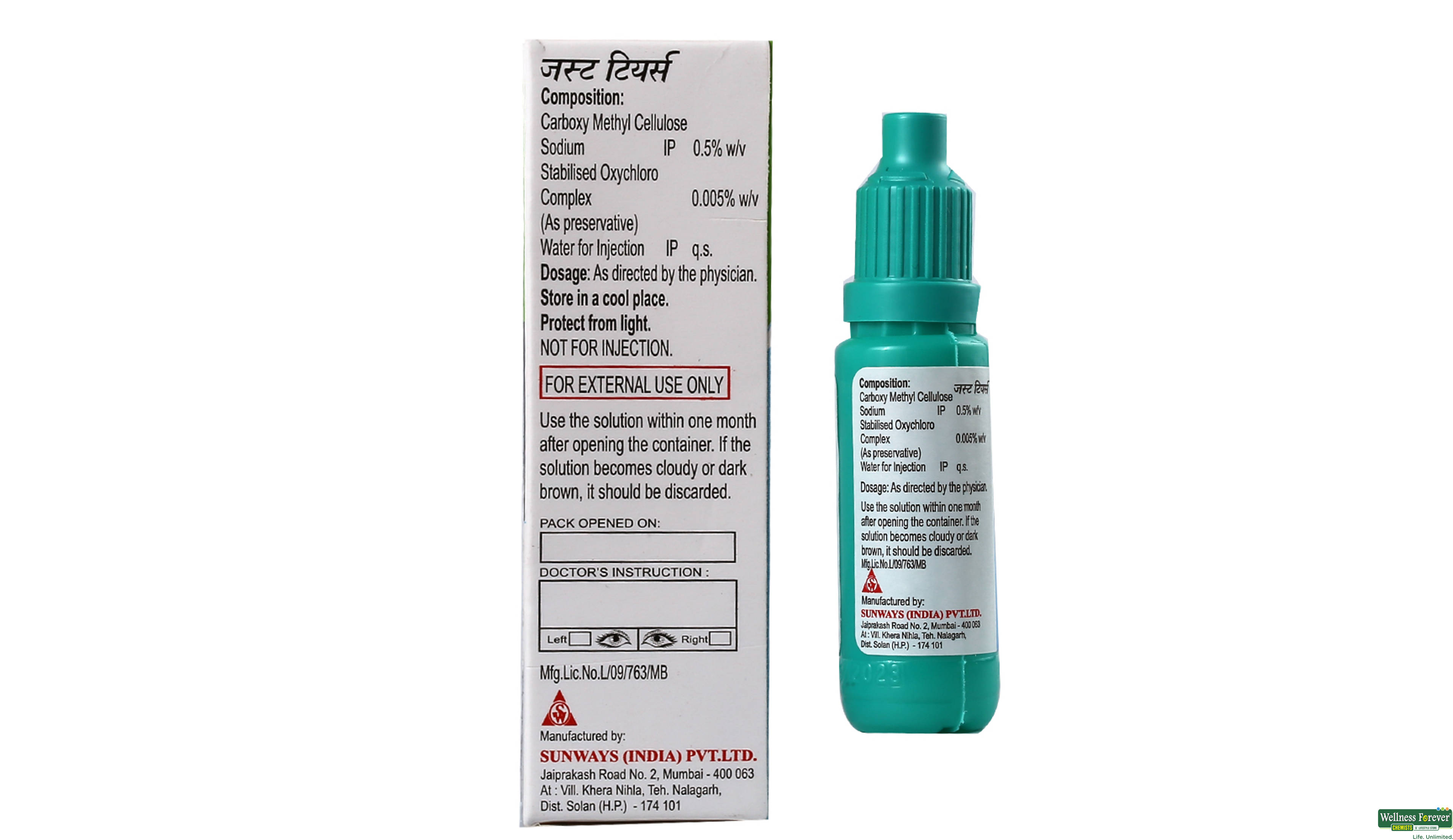 JUST TEARS E/DROP 10ML- 2, 10ML, null