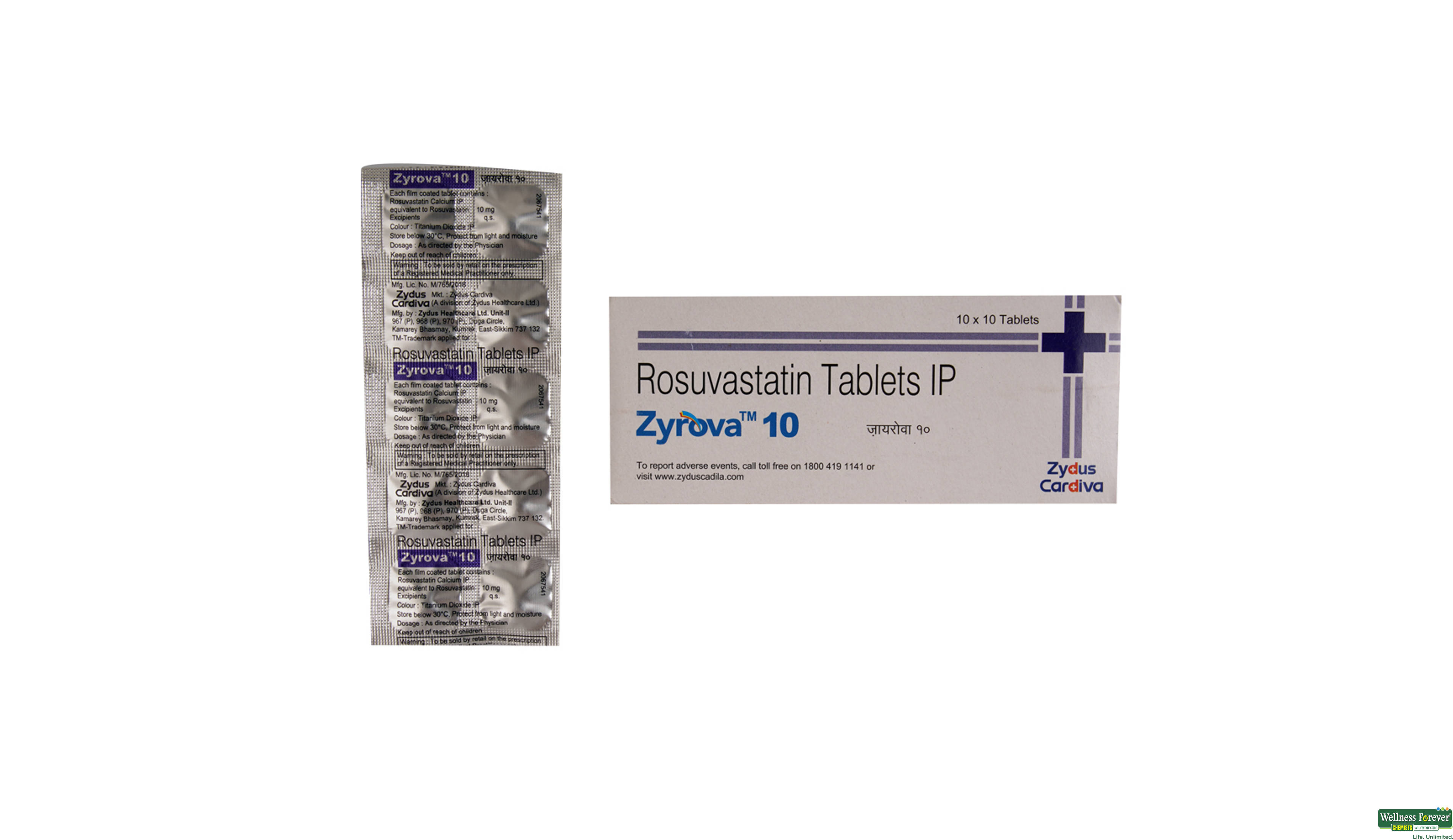 ZYROVA 10MG 10TAB- 1, 10TAB, 