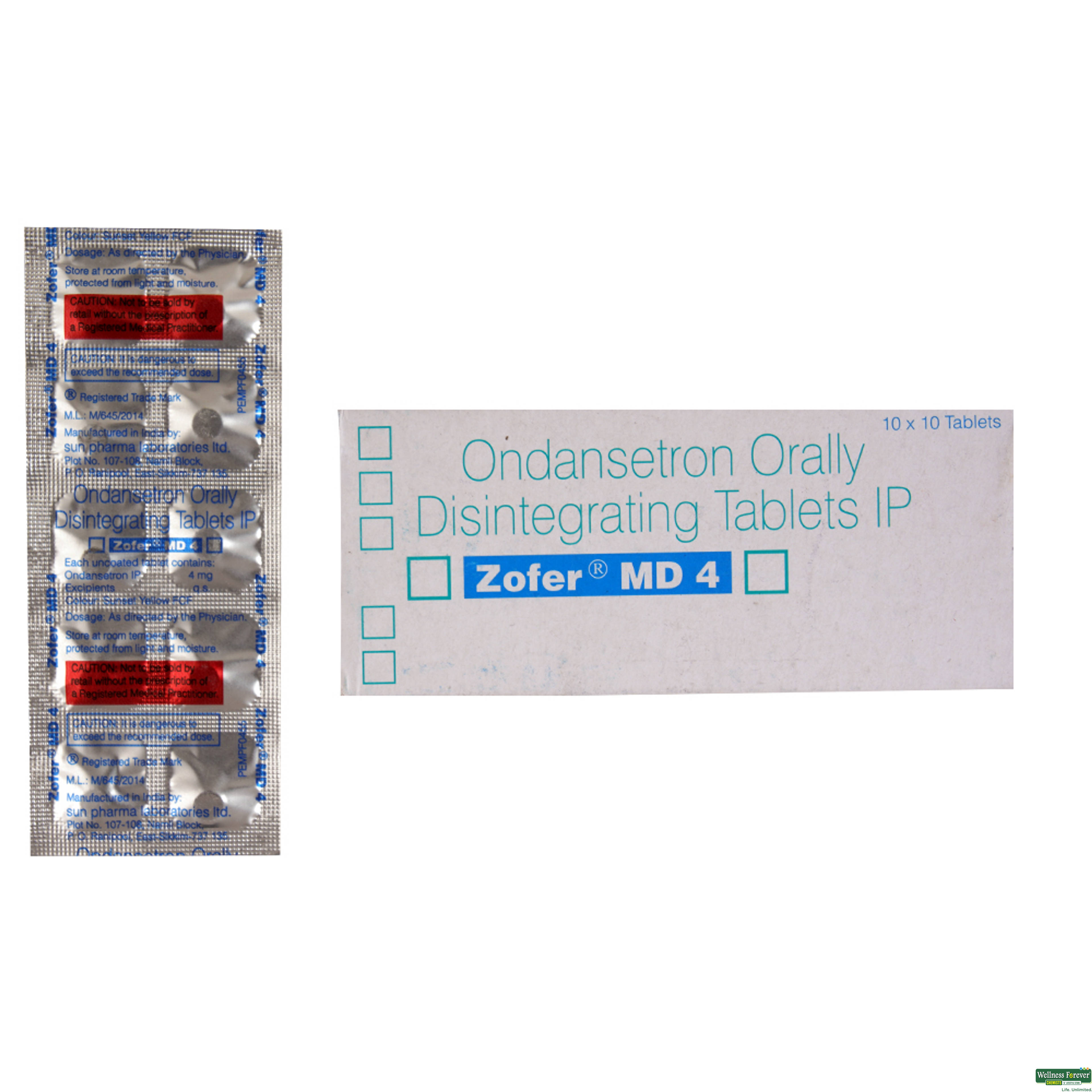 ZOFER-MD 4MG 10TAB-image