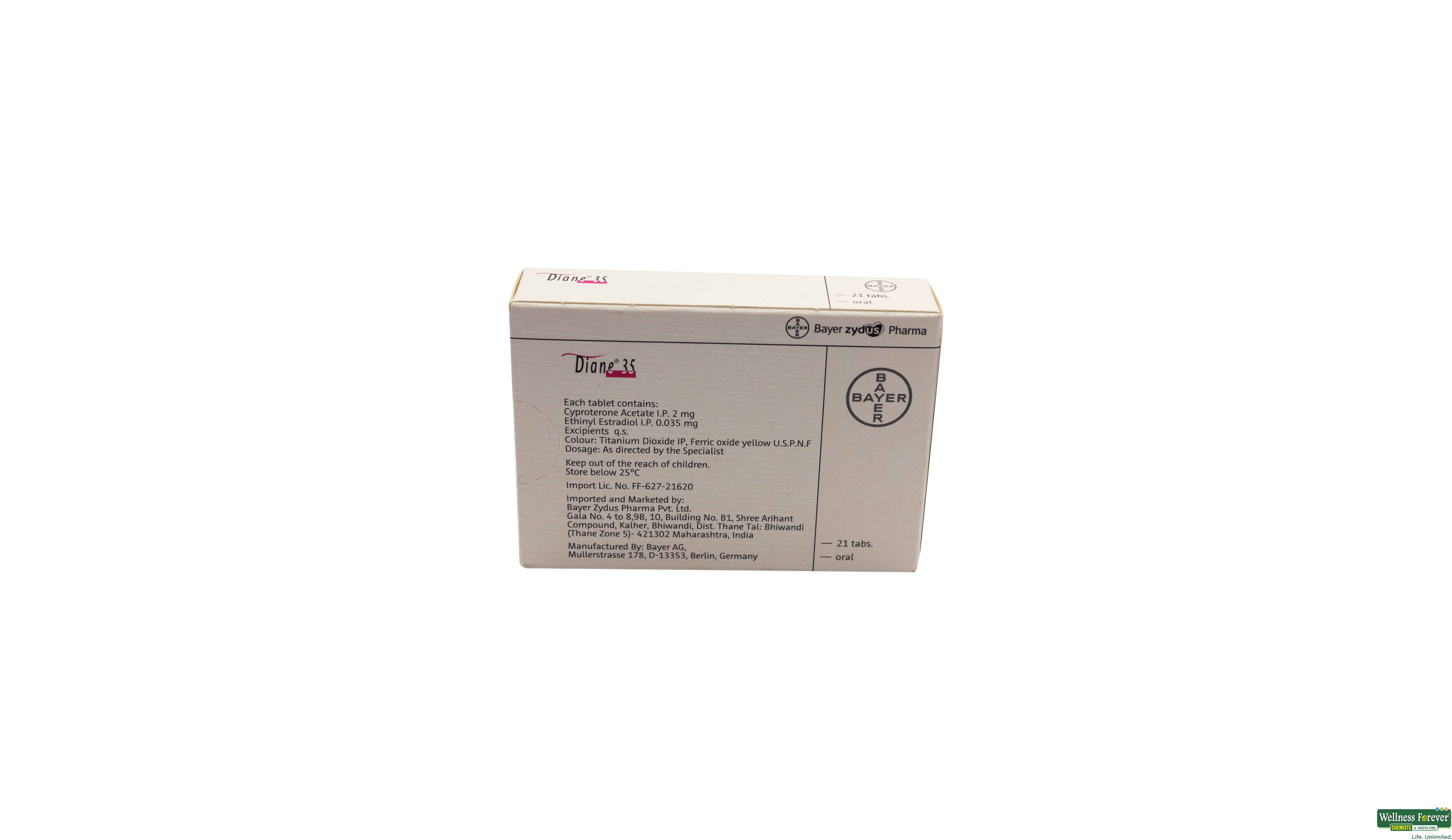 DIANE 35MG 21TAB- 2, 21TAB, null