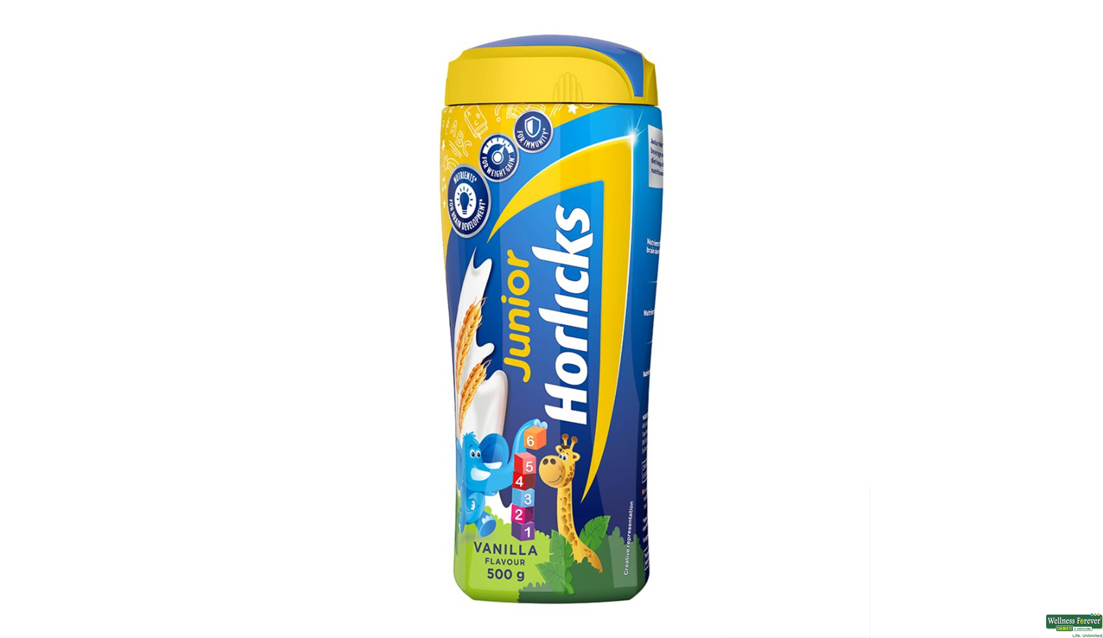 HORLICKS PWDR JUNIOR VANILLA JAR 500GM- 2, 500GM, 