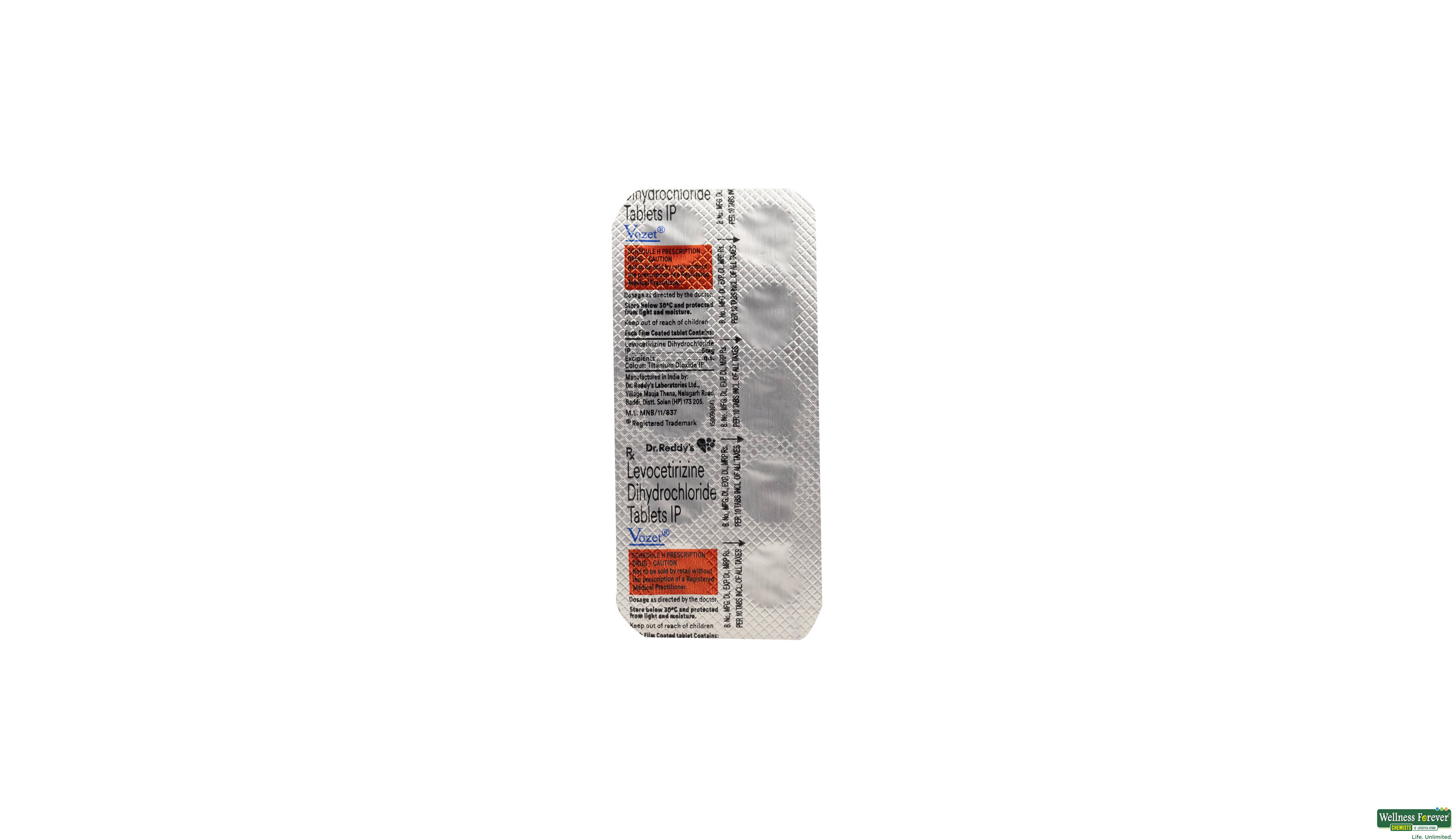 VOZET 5MG 10TAB- 1, 10TAB, null