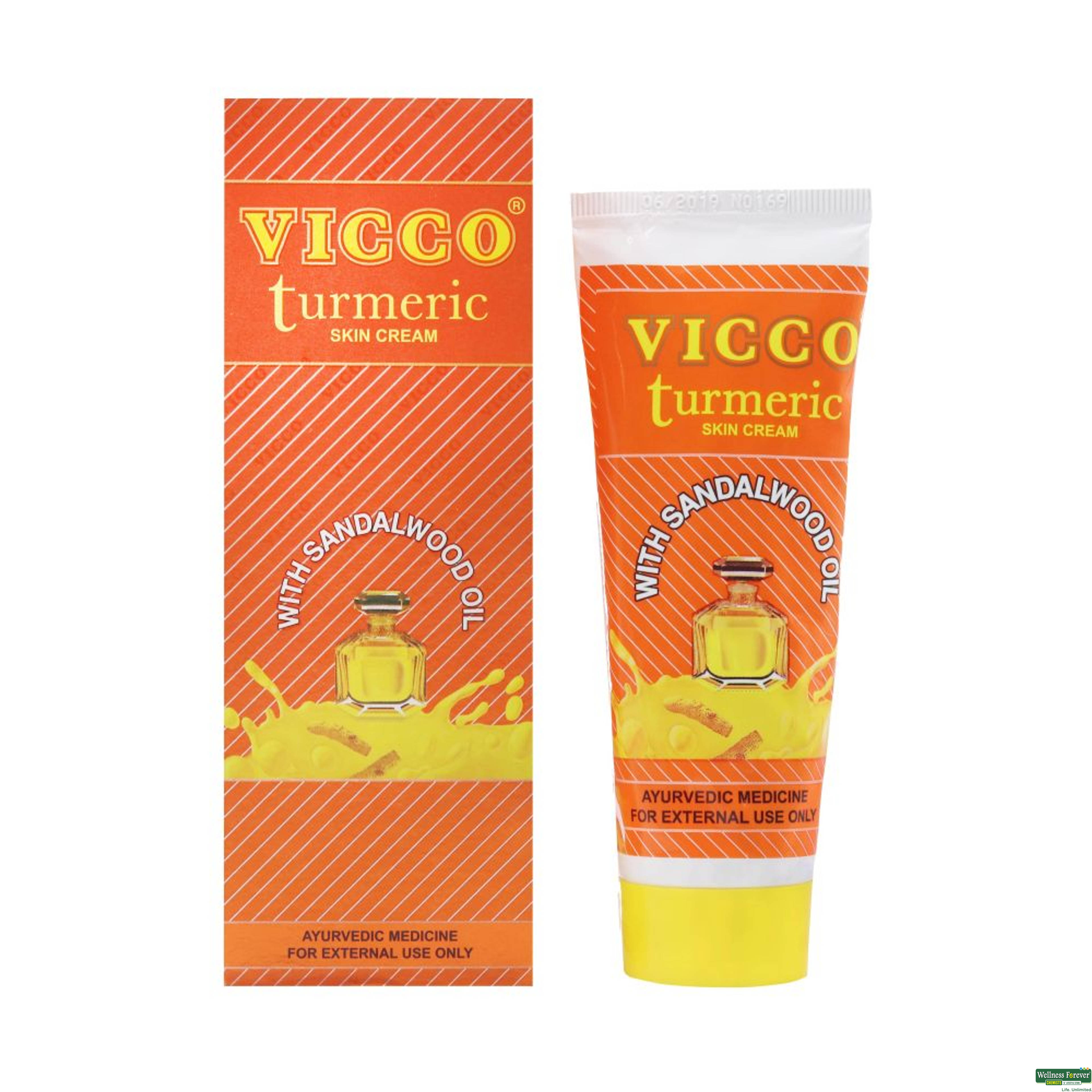 Vicco Turmeric And Sandalwood Skin Cream, 70 g-image