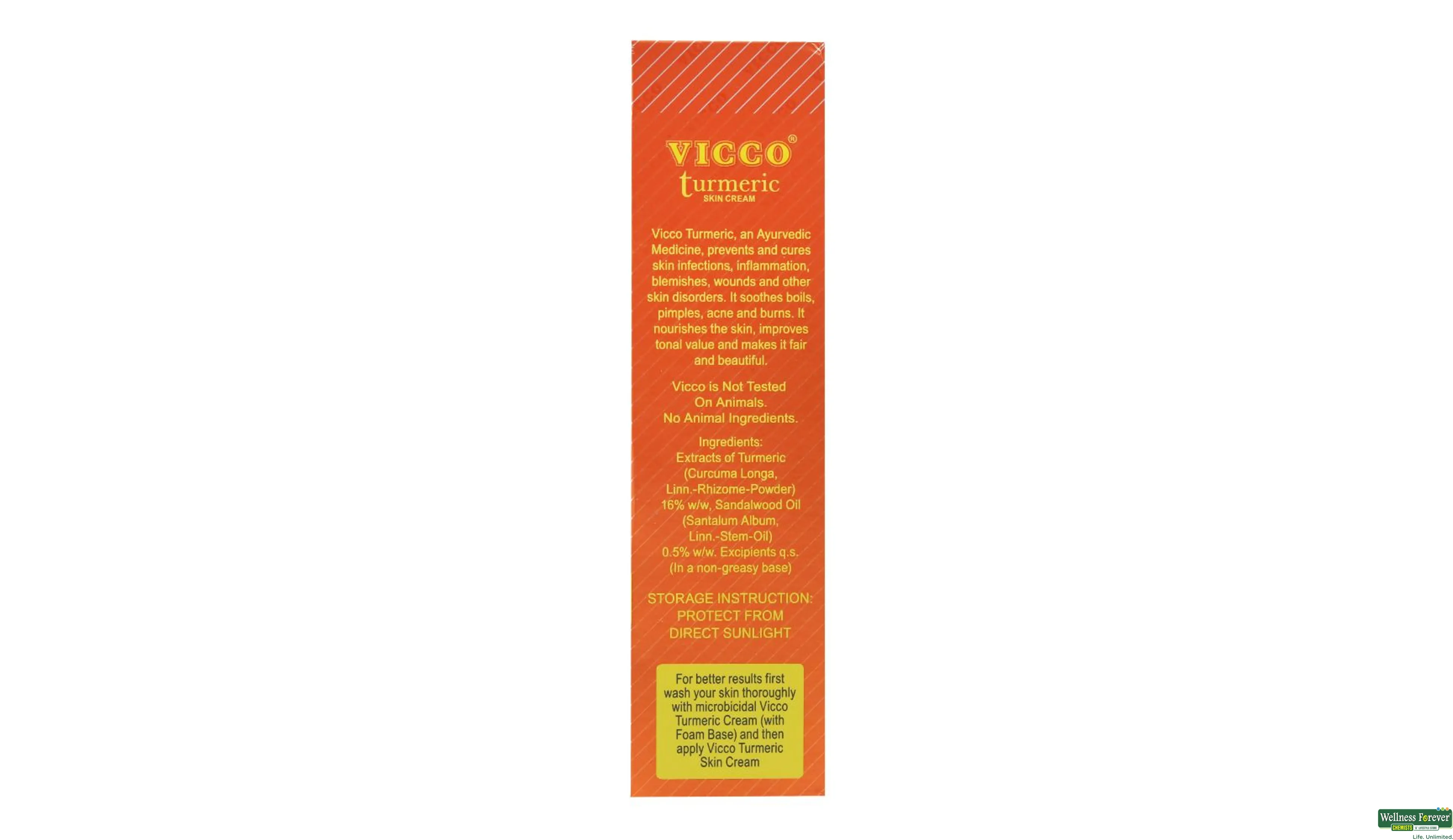Buy Vicco Turmeric And Sandalwood Skin Cream 70 g Online at Best