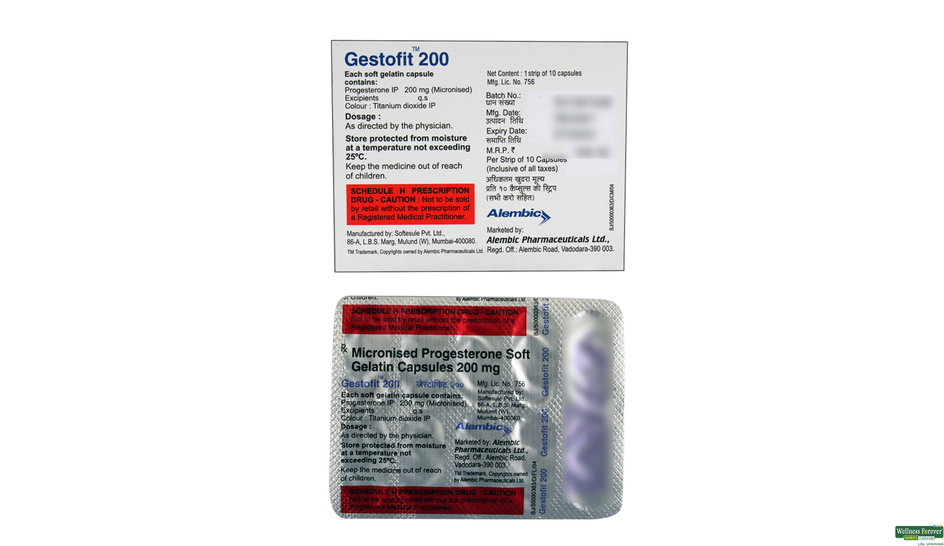 GESTOFIT 200MG 10CAP- 2, 10CAP, 
