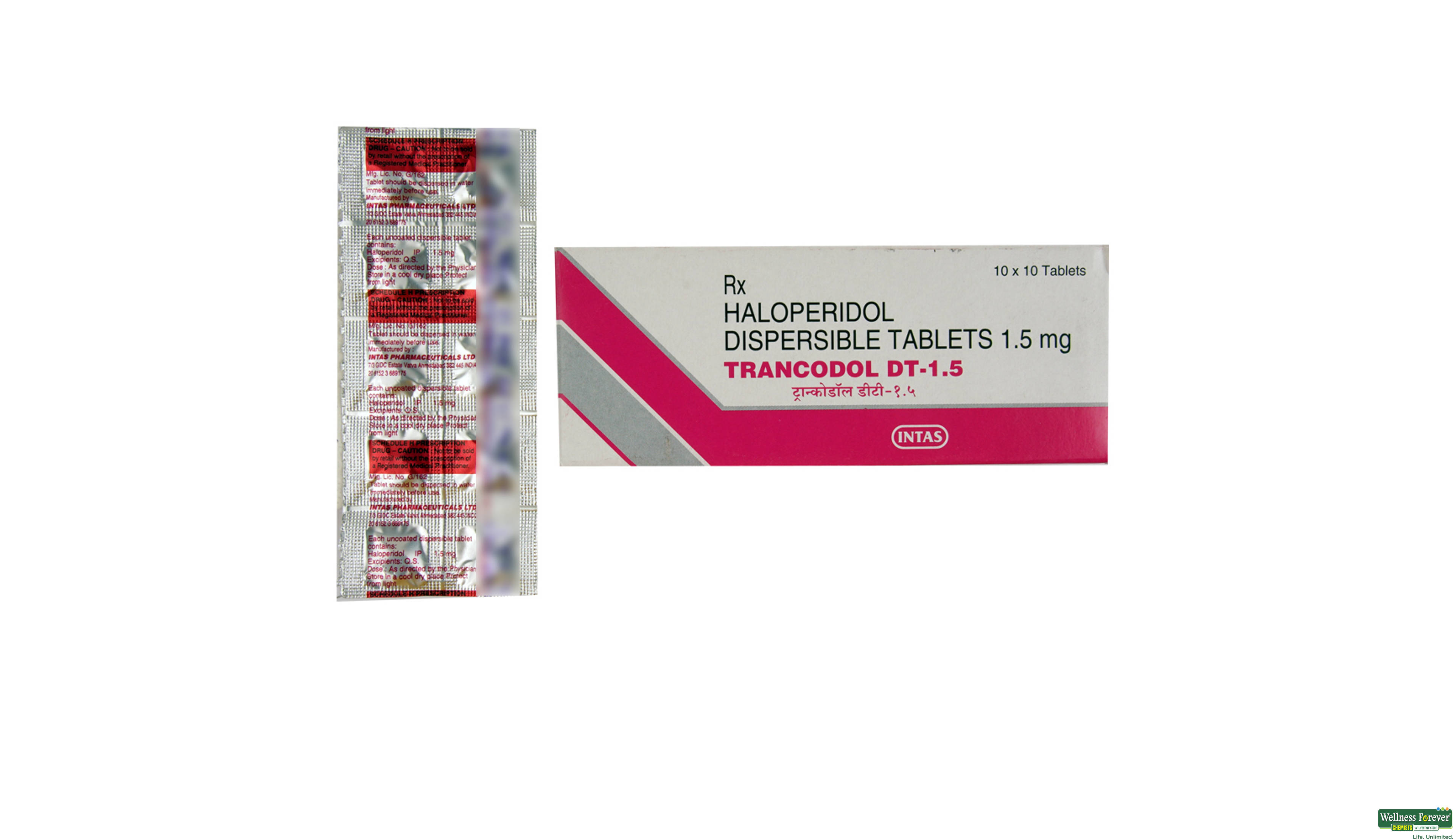 TRANCODOL-DT 1.5MG 10TAB- 1, 10TAB, 