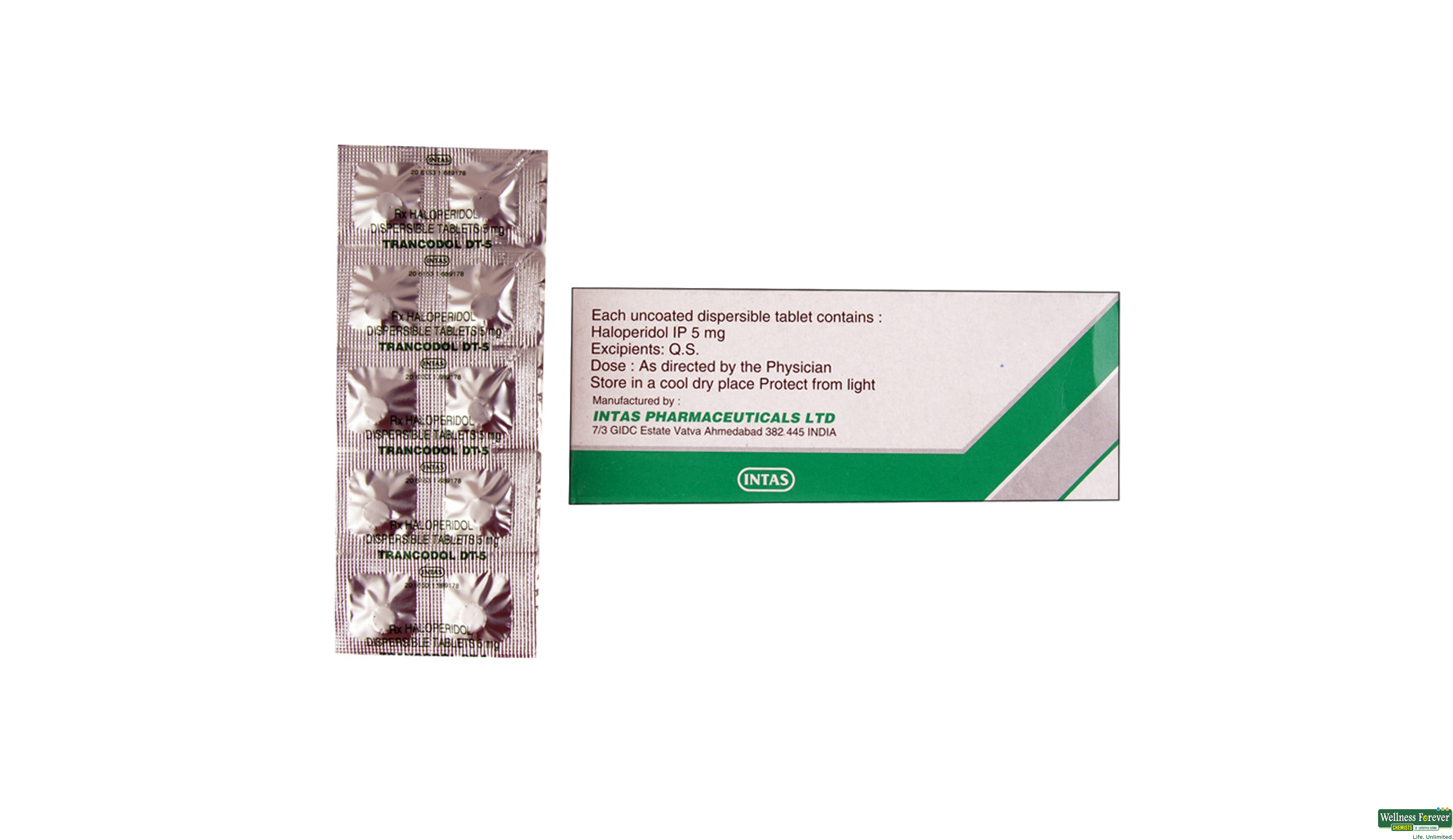 TRANCODOL-DT 5MG 10TAB- 2, 10TAB, 