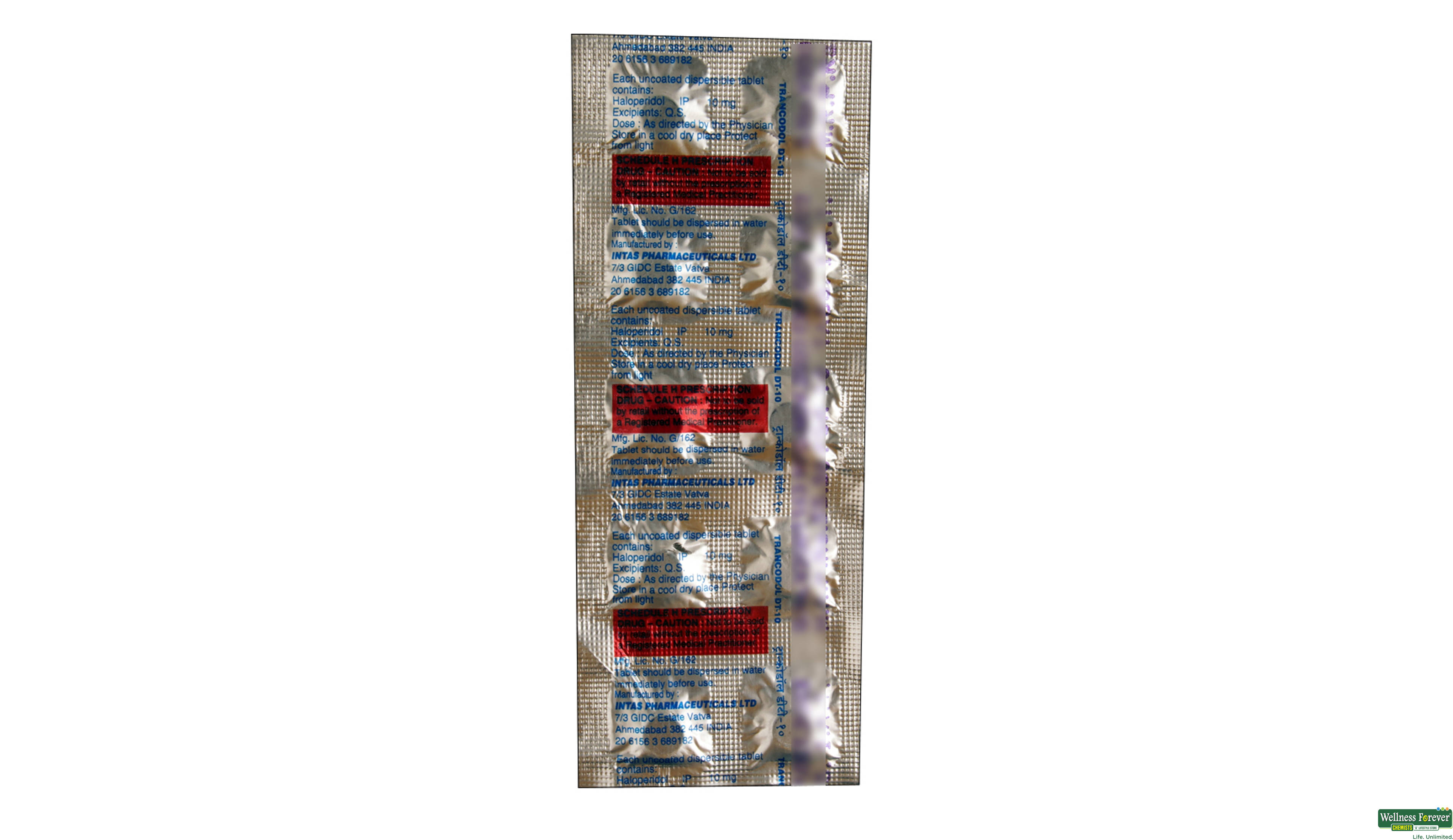 TRANCODOL-DT 10MG 10TAB- 2, 10TAB, 