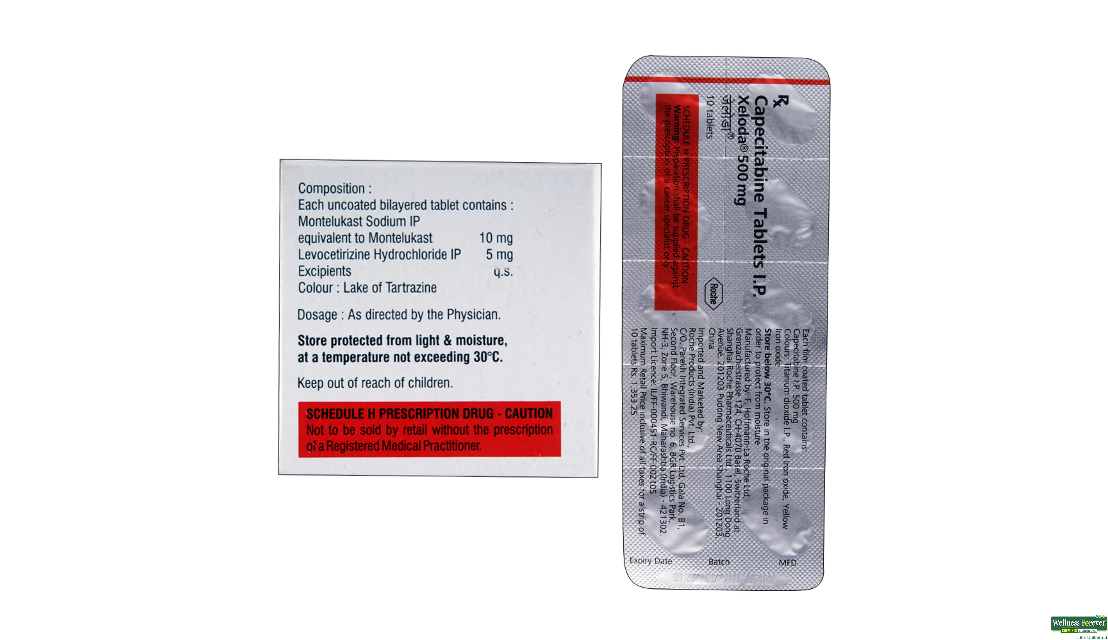 XELODA 500MG 10TAB- 2, 10TAB, 