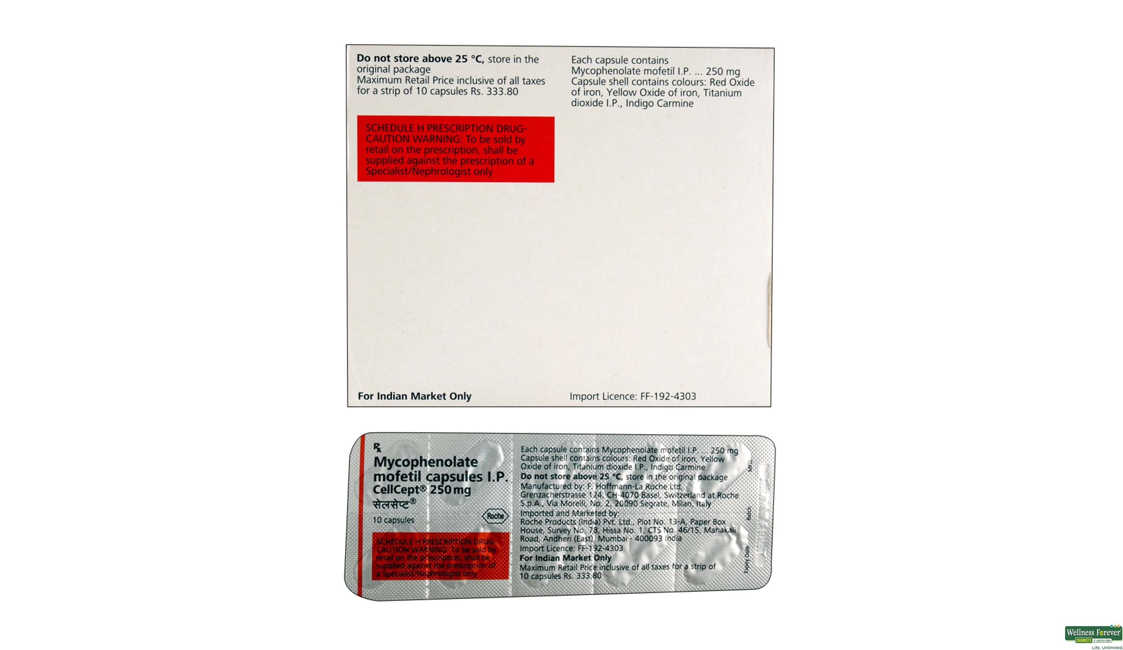 CELLCEPT 250MG 10TAB- 2, 10TAB, 